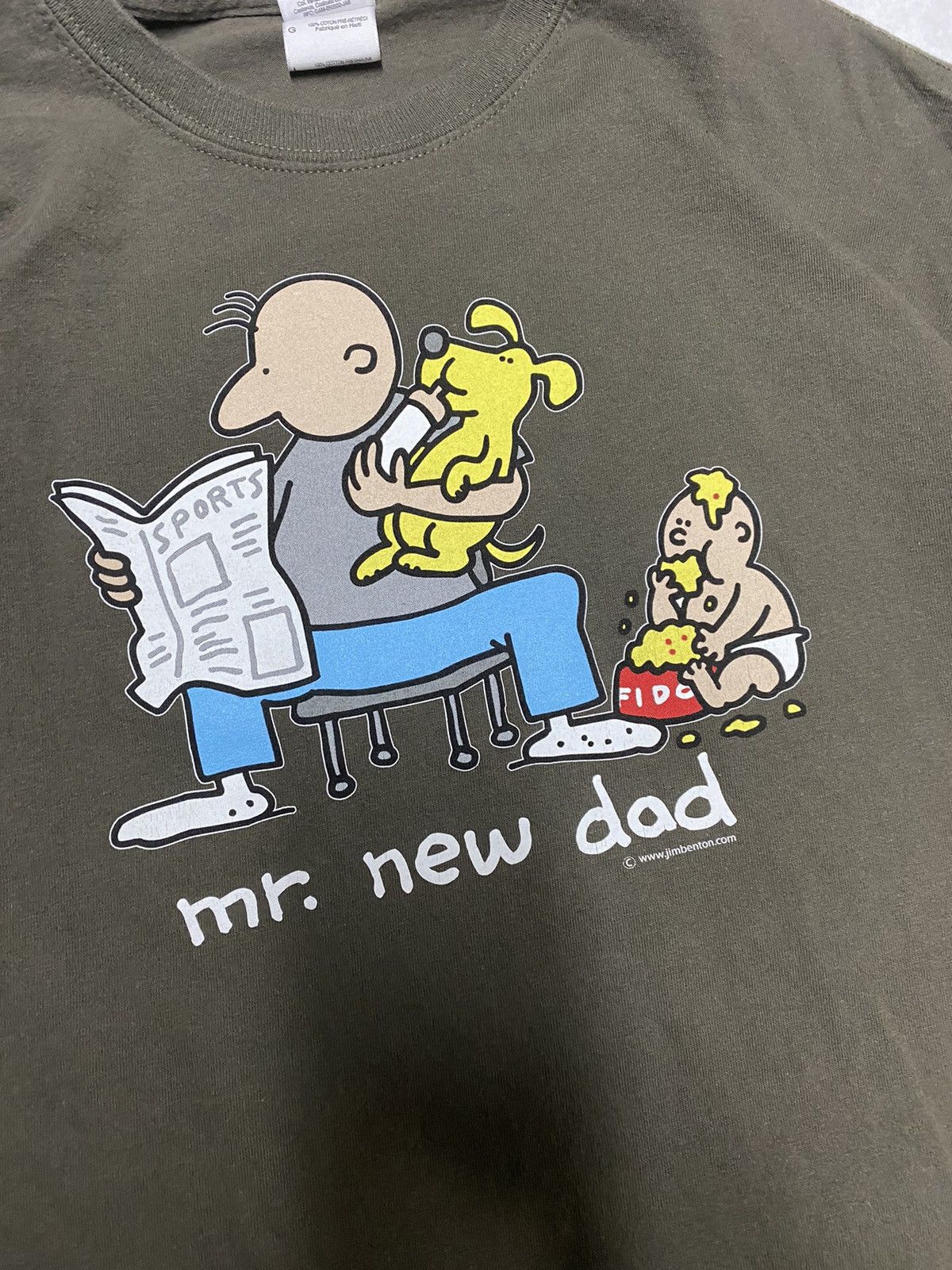 Gildan × Vintage Crazy Vintage Skater Y2K 2000’s Mr. New Dad Humor Tee M Size US M / EU 48-50 / 2 - 2 Thumbnail