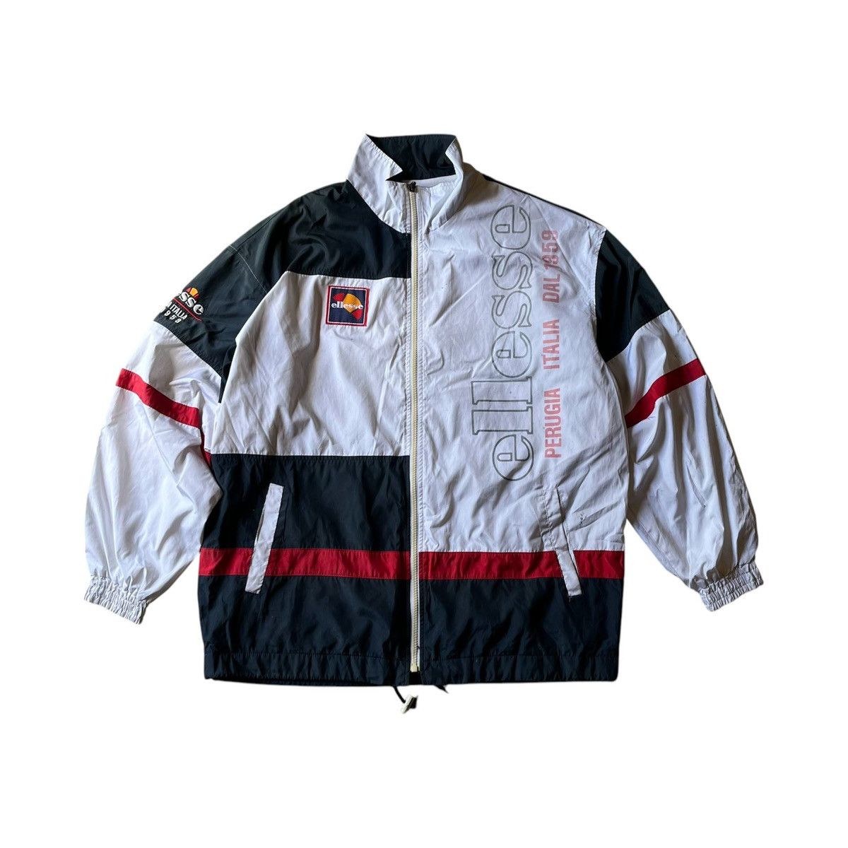 Ellesse Vintage Ellesse Perugia Italia Dal 1995 Stain Light Jacket Size US L / EU 52-54 / 3 - 1 Thumbnail
