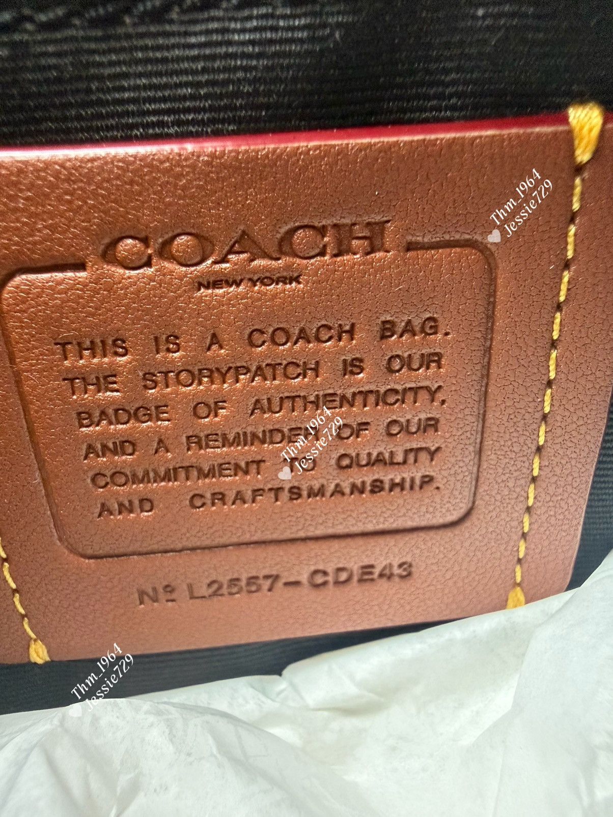 Coach NWT！COACH Teri 2-Way Shoulder Bag In Signature Denim（CDE43） Size ONE SIZE - 7 Thumbnail
