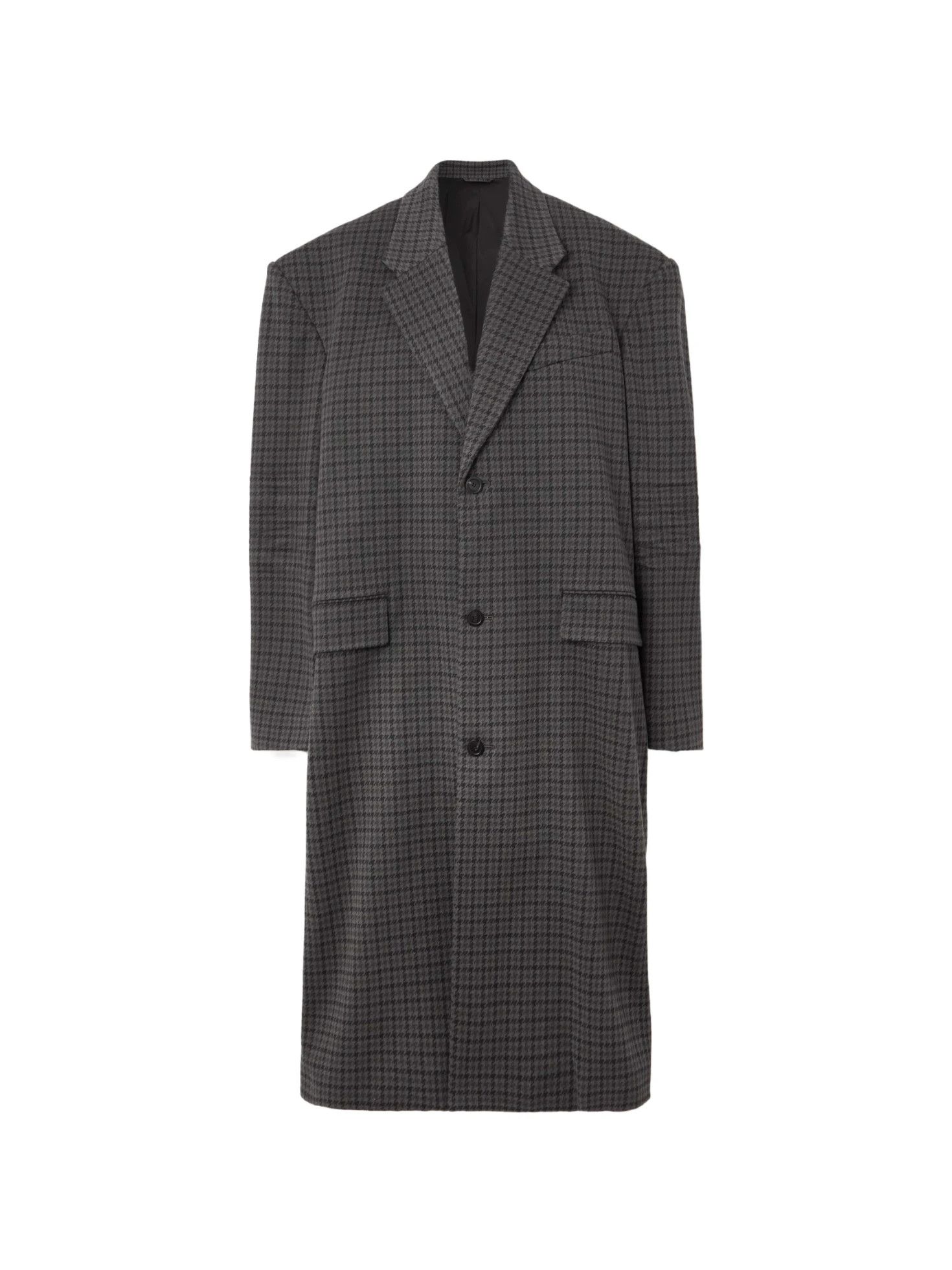 Balenciaga Balenciaga Oversized Houndstooth Coat in Grey and Black Size US M / EU 48-50 / 2 - 1 Thumbnail