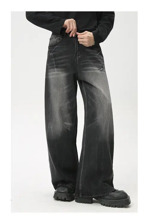 Japanese Brand VIBE American high street retro whisker washed jeans Size US 32 / EU 48 - 5 Thumbnail