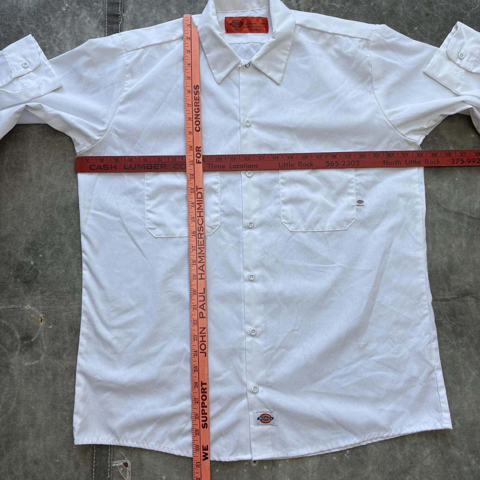Dickies Vintage 90s Y2K Dickies Painter Workwear Button Up Shirt Size US L / EU 52-54 / 3 - 3 Thumbnail