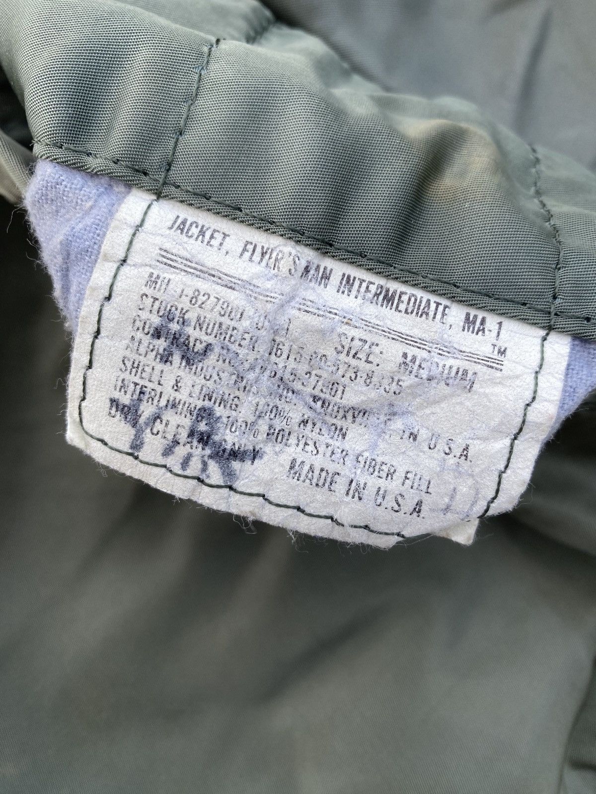 Alpha Industries RARE VINTAGE ALPHA INDUSTRIES MA1 BOMBER JACKET Size US M / EU 48-50 / 2 - 15 Thumbnail