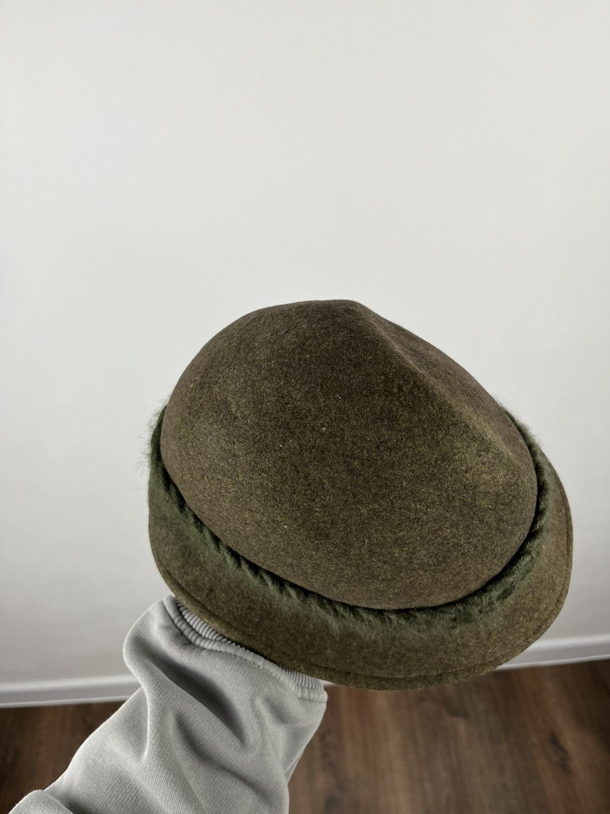 Vintage Vintage Austrian Wool Felt Alpine Hat Green Loden Style Size ONE SIZE - 7 Thumbnail
