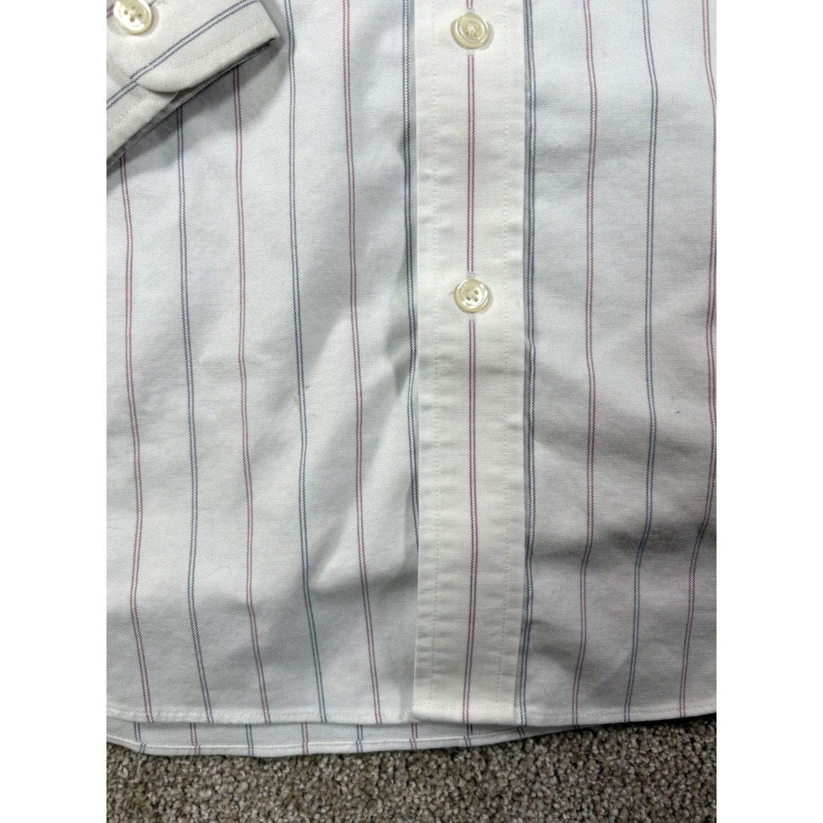 Eddie Bauer VINTAGE Eddie Bauer Striped Button Up Shirt Mens Tall XL 100% Cotton Size US XL / EU 56 / 4 - 3 Thumbnail