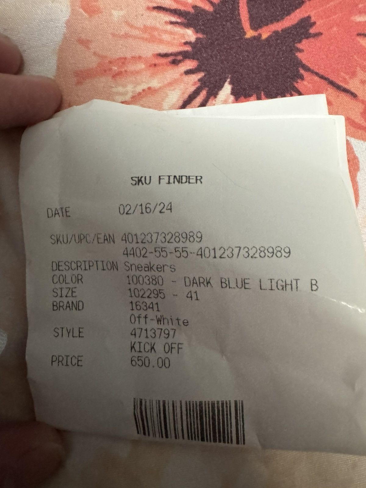 Off-White Off-White Kick Off Dark Blue Sneakers Size US 8 / EU 41 - 3 Thumbnail