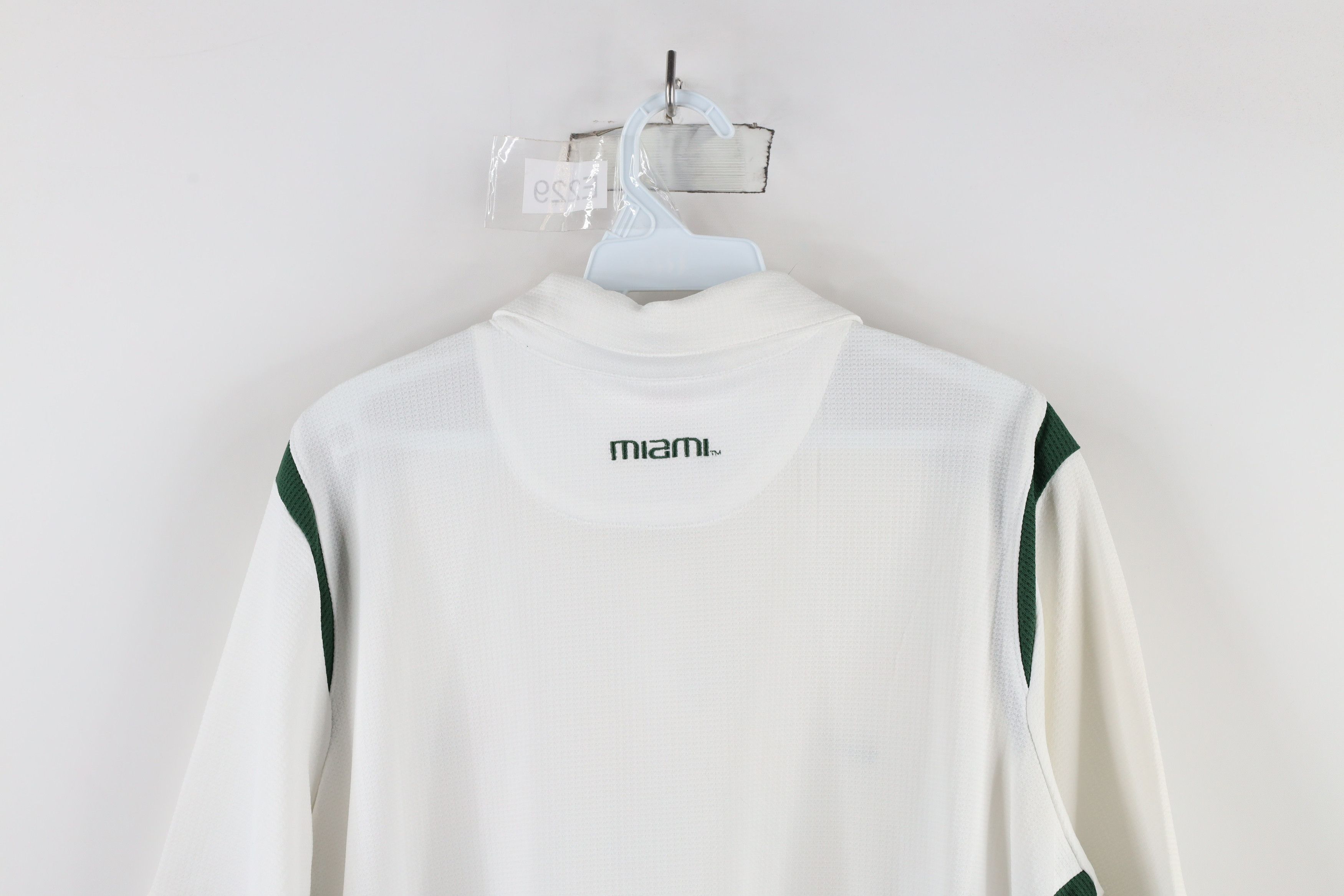 Nike × Vintage Vintage Nike Mini Swoosh University of Miami Hurricanes Polo Size XL / US 12-14 / IT 48-50 - 17 Thumbnail