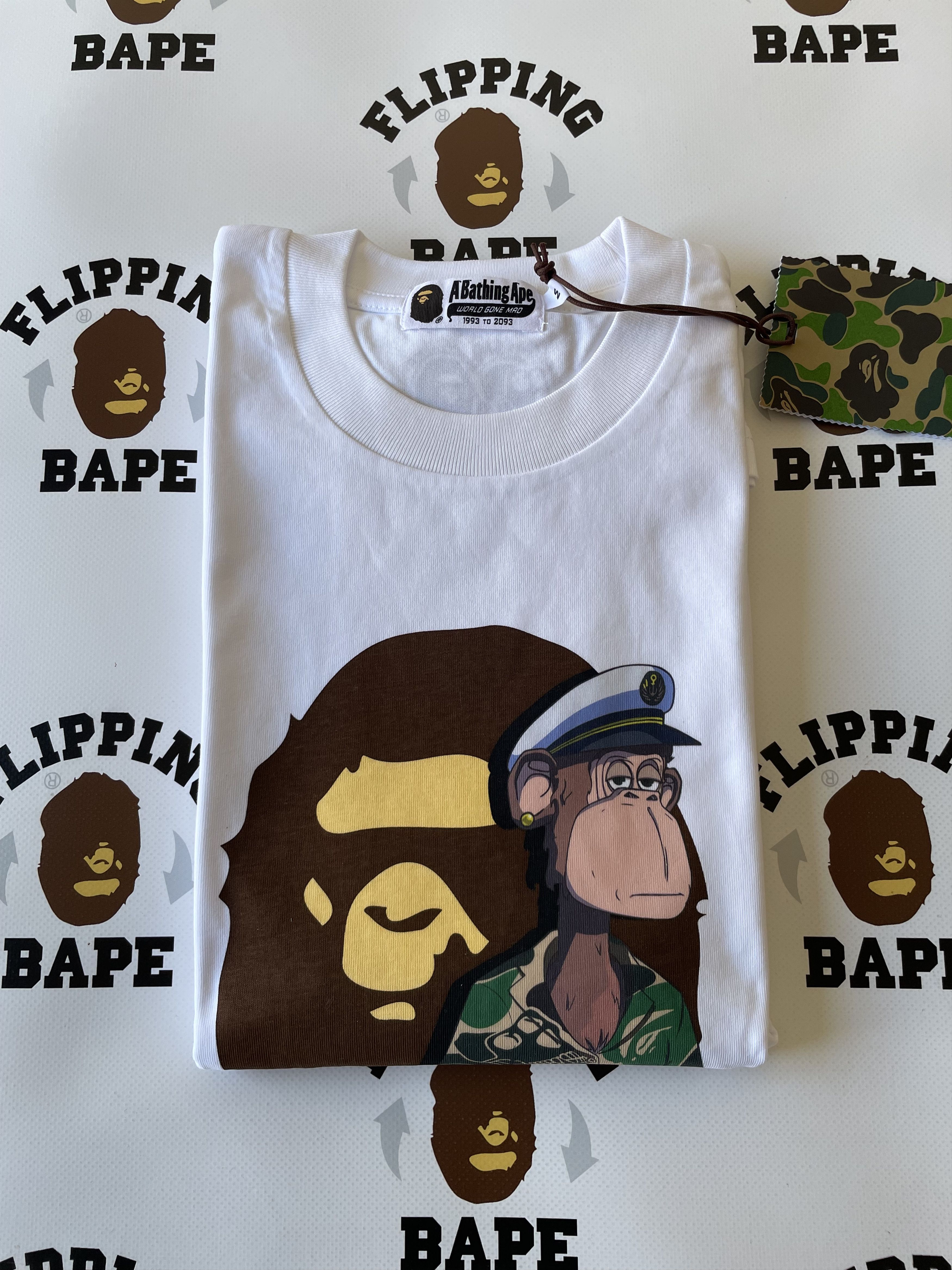 Bape BAPE X BAYC (BORED APE YACHT CLUB) TEE #2 Size US M / EU 48-50 / 2 - 9 Thumbnail