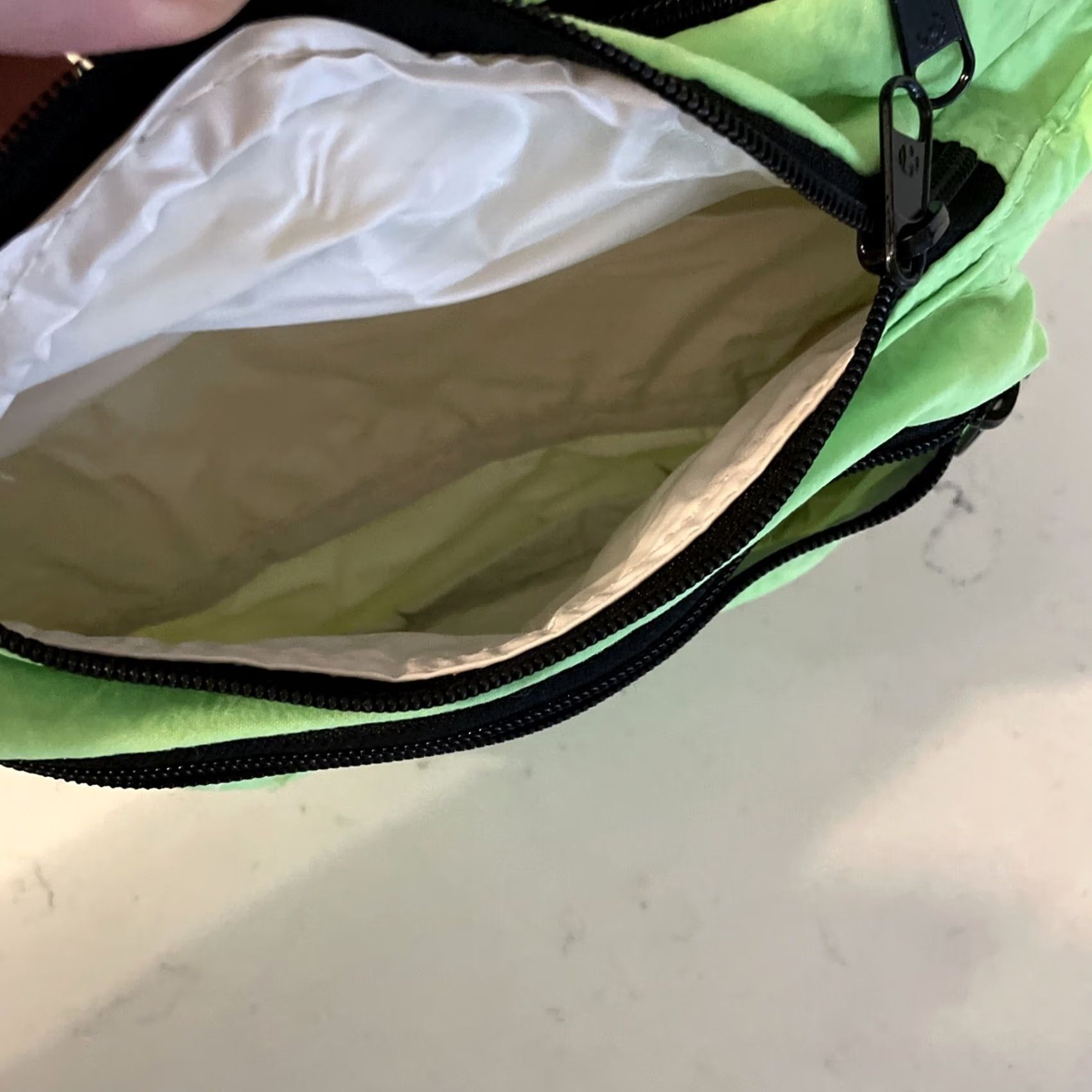 Doublet VINTAGE Milano Parigi Madrid Fanny Pack Neon Green Day Glow Nylon Double Zip Waist Belt Unisex Adults Small 90s Y2K Size ONE SIZE - 6 Thumbnail