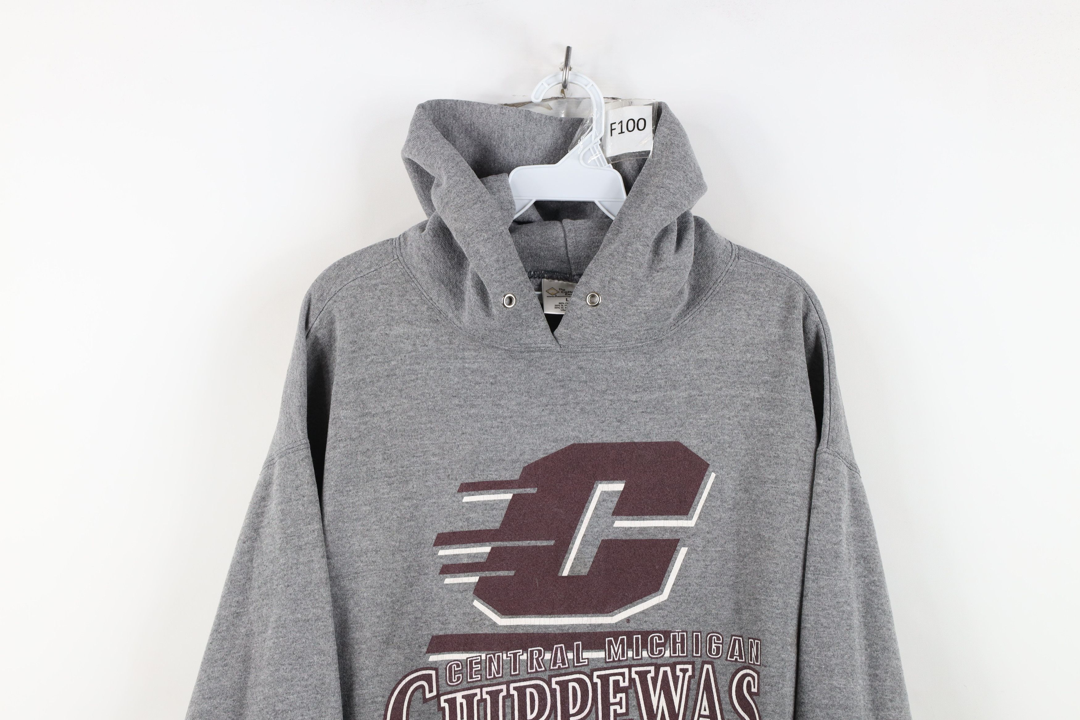 Vintage Vintage 90s Michigan University Hoodie Sweatshirt USA Size US L / EU 52-54 / 3 - 2 Thumbnail