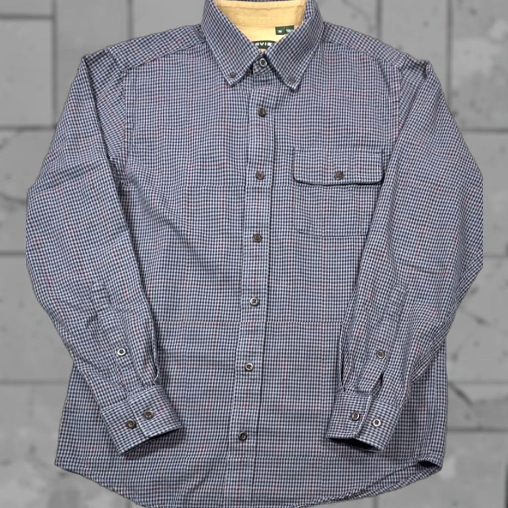 Orvis Orvis Plaid Gray M Flannel Men Long Sleeve Button Up Shirt Houndstooth Twill Size US M / EU 48-50 / 2 - 1 Thumbnail