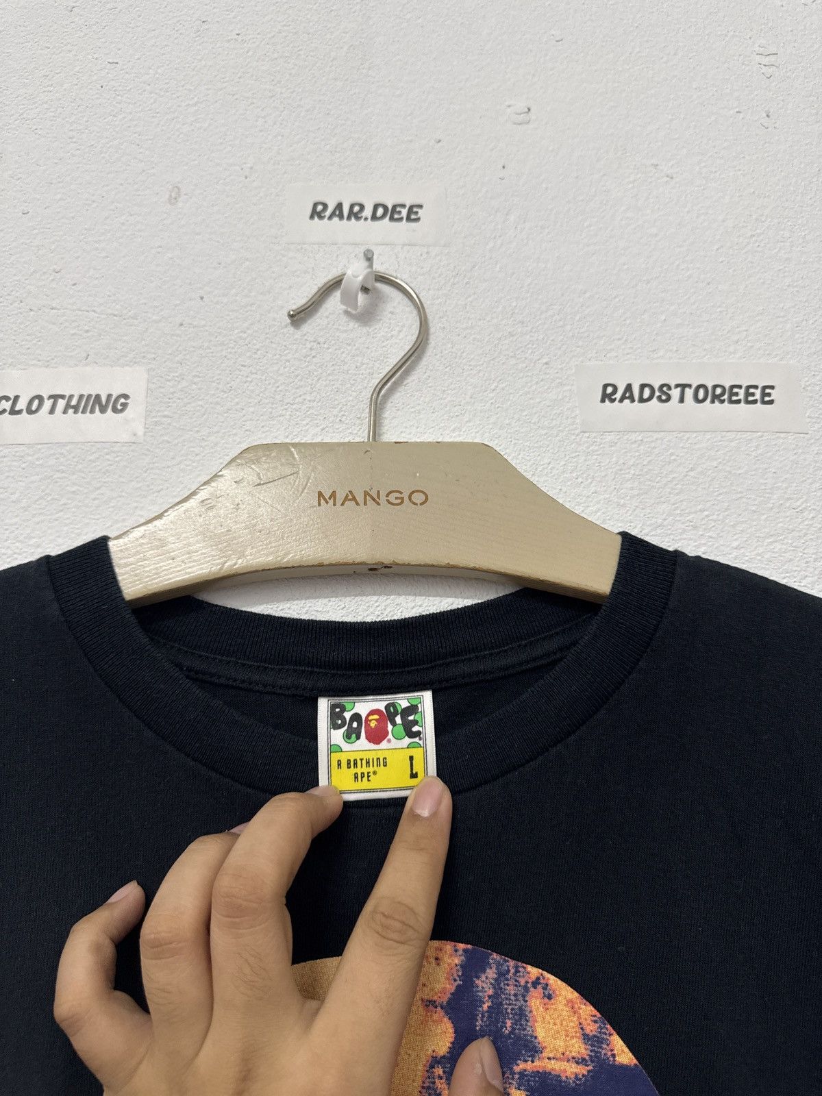 Bape A Bathing Ape Mirror Tidye Big Head Tee Size US L / EU 52-54 / 3 - 5 Thumbnail