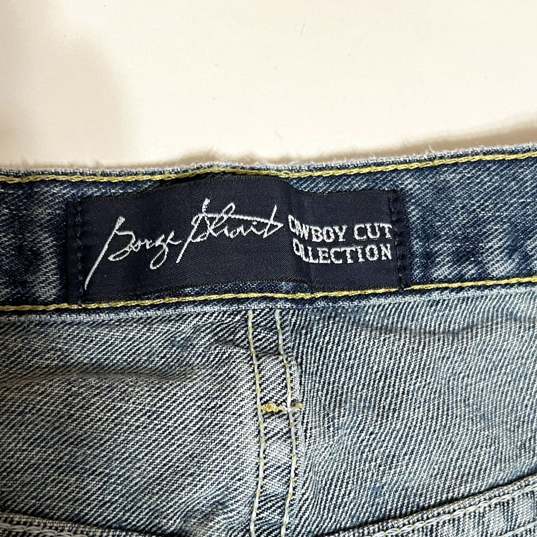 Wrangler VINTAGE Wrangler Jeans George Strait Cowboy Cut 34x29 Jeans Mens Regular Straight Denim Blue 5-Pocket Belt Loops Cowboy Theme Size US 34 / EU 50 - 7 Thumbnail