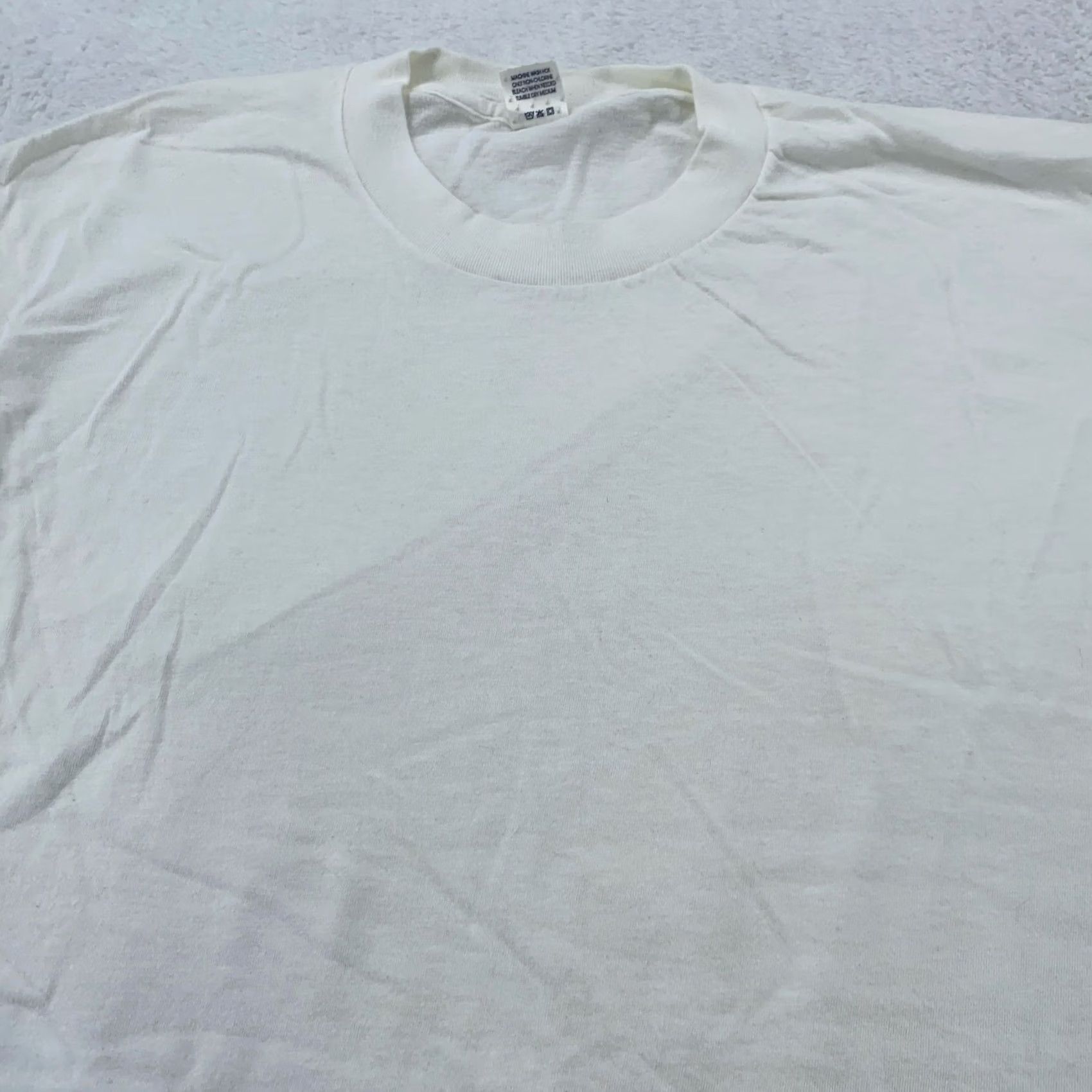 Jockey VINTAGE Jockey T-Shirt Mens M White 100% Cotton Classic Crew Tee 90s Size US M / EU 48-50 / 2 - 2 Thumbnail