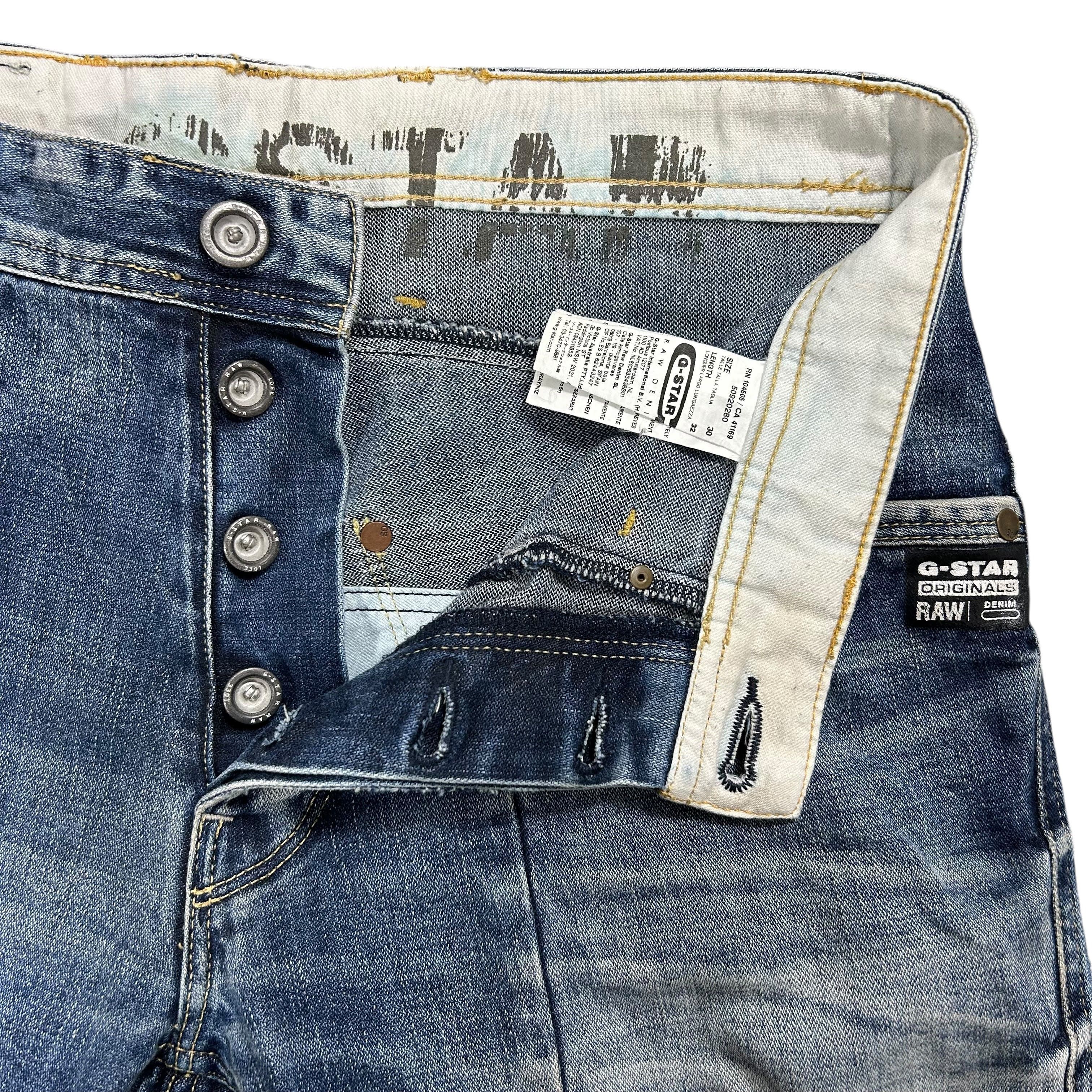 G-Star G-star Raw Regular Straight Blue Denim Jeans W30L32 Size US 30 / EU 46 - 5 Thumbnail