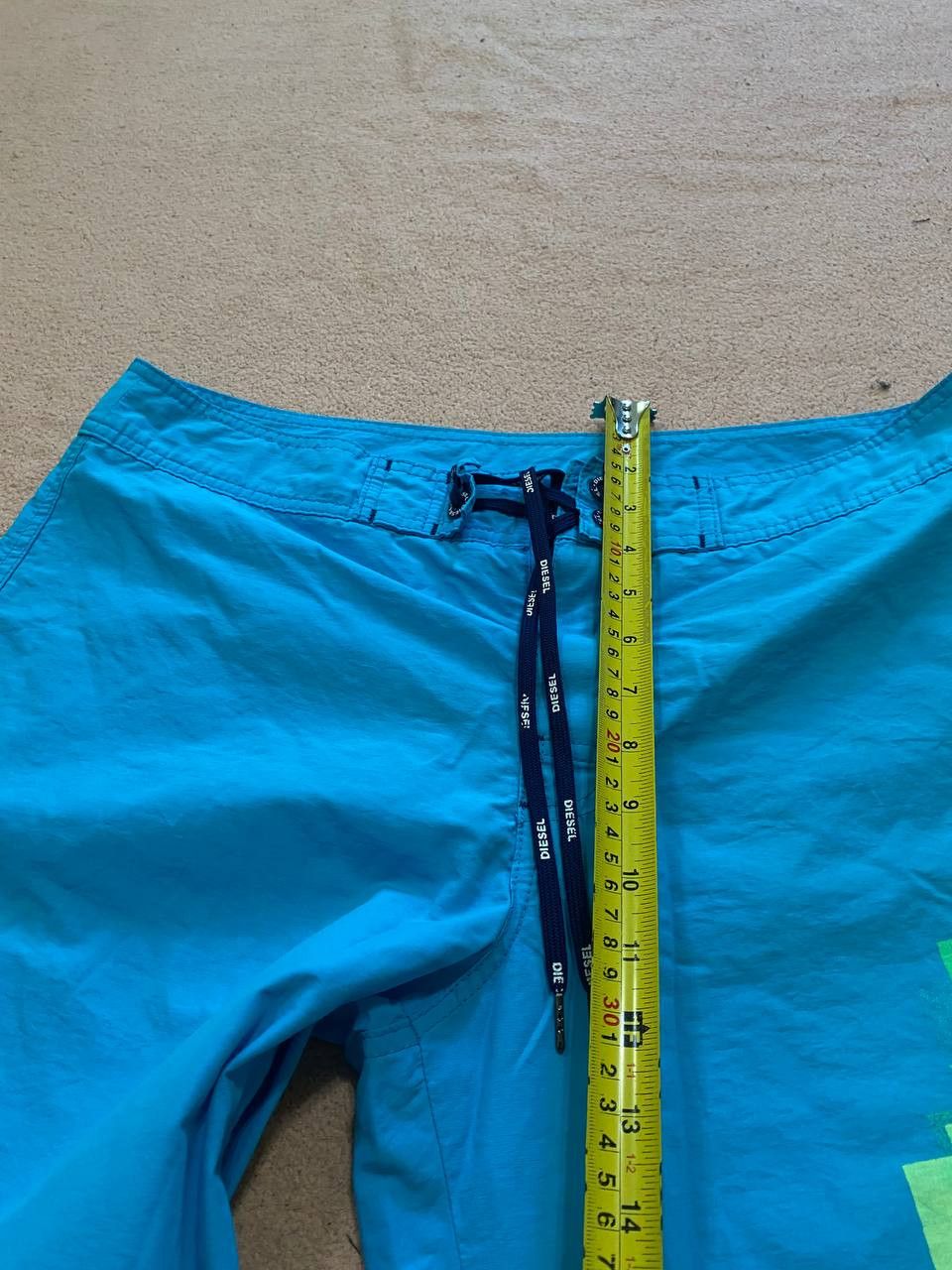 Diesel Y2K Diesel Vintage big logo shorts blue Size US 32 / EU 48 - 13 Thumbnail