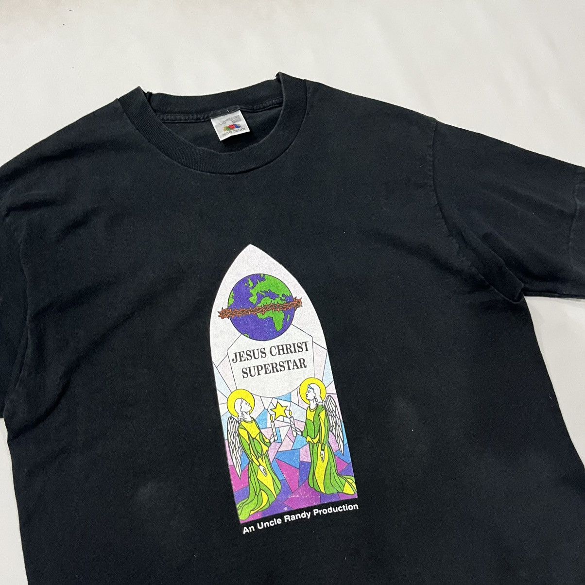Vintage Vintage 90s Y2K Jesus Graphic Tee FOTL RARE Size US L / EU 52-54 / 3 - 1 Thumbnail