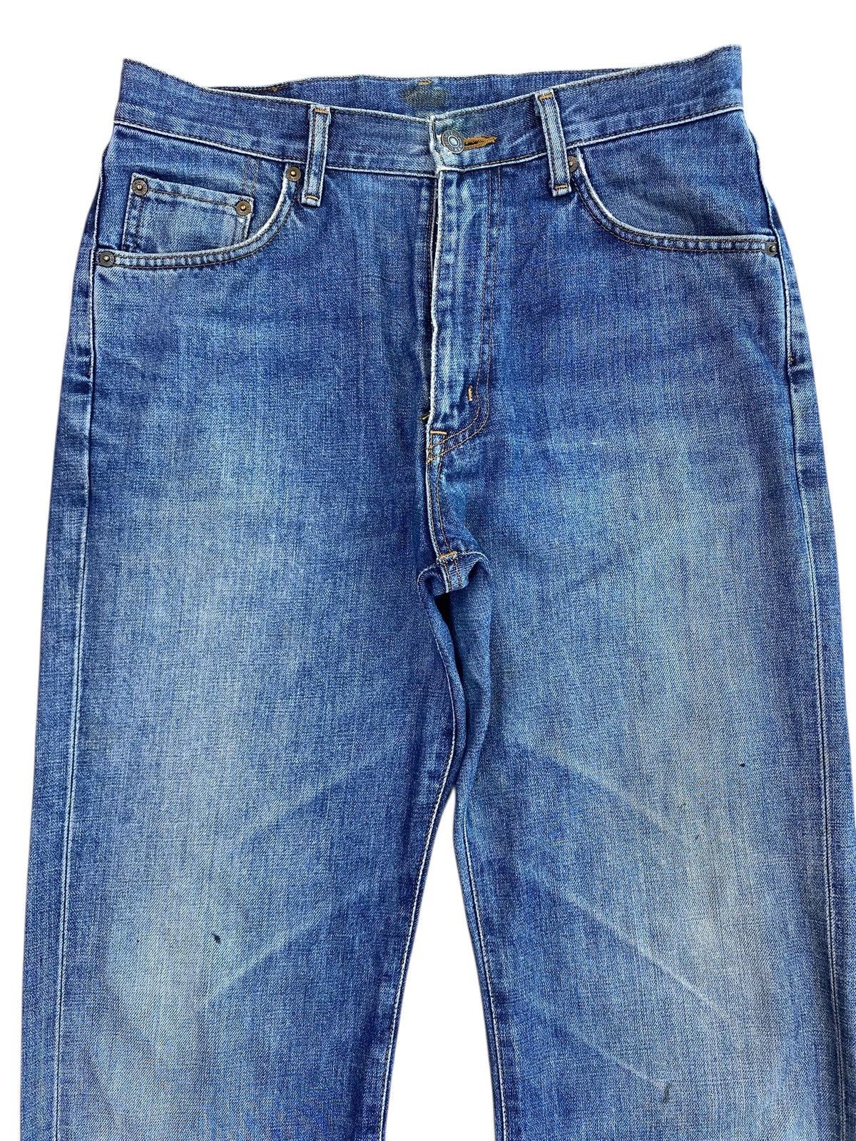 Edwin Edwin 503 Whiskers Blue Wash Style Loose Jeans Size US 30 / EU 46 - 2 Thumbnail