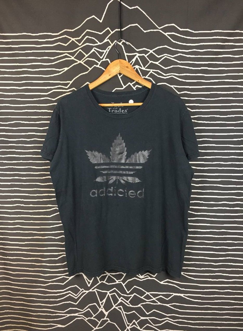 Vintage Jack Of All Trades Addicted Cannabis Logo Parody Tee Size L Size US L / EU 52-54 / 3 - 2 Thumbnail