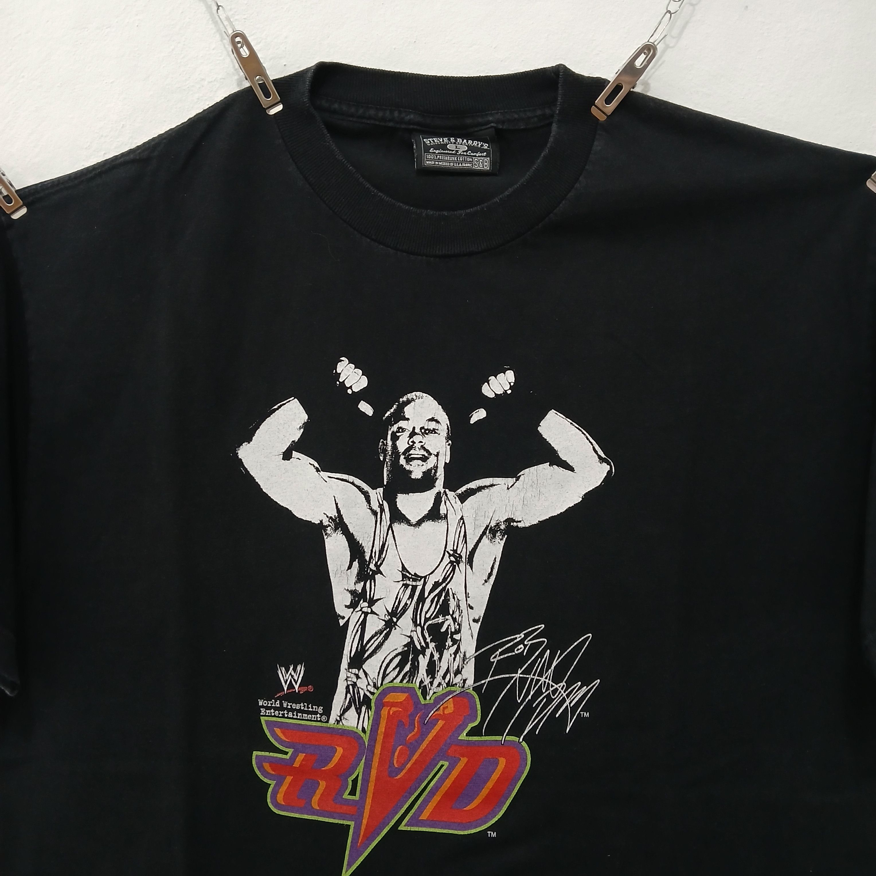 WWE RVD Rob Van Dam Vintage Tee Early 2000's Size US L / EU 52-54 / 3 - 3 Thumbnail