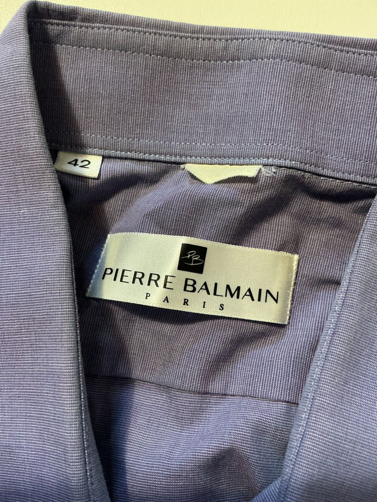 Pierre Balmain Vintage Pierre Balmain Paris Embroidered PB Button Shirt Size US M / EU 48-50 / 2 - 6 Thumbnail