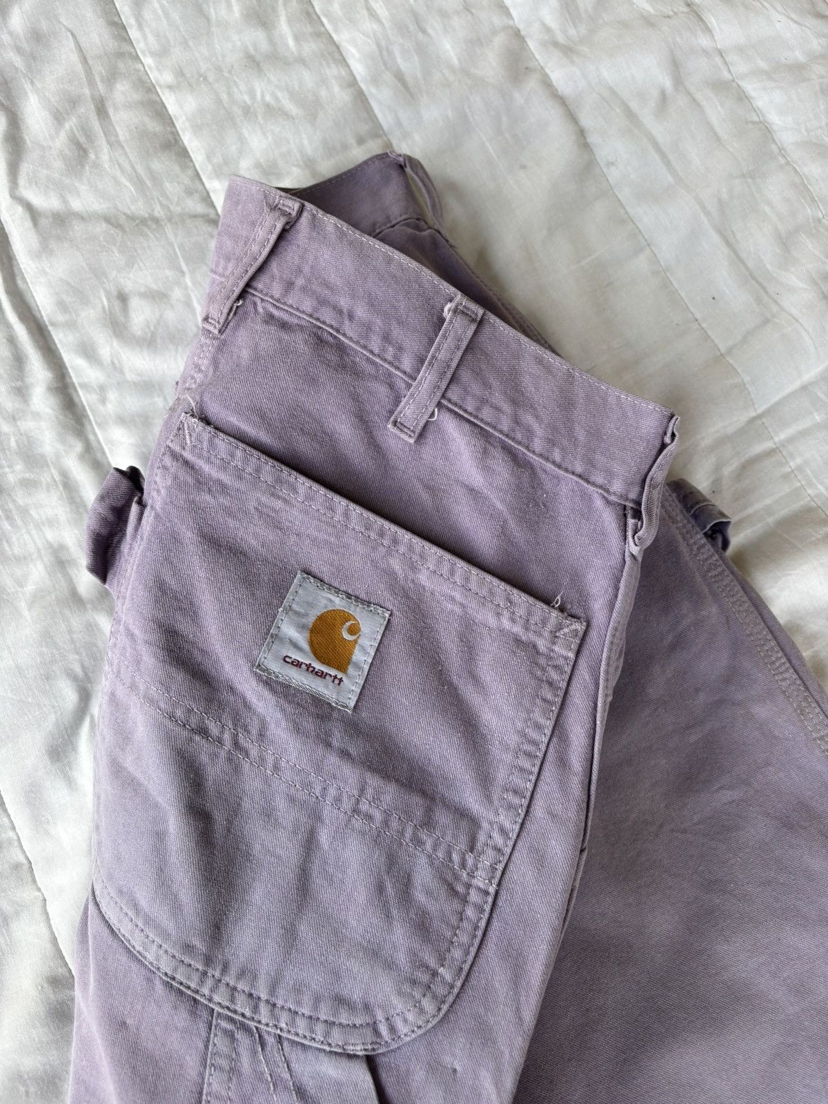 Carhartt Vintage Carhartt Faded Purple Workwear Carpenter Pants Size US 29 - 10 Thumbnail