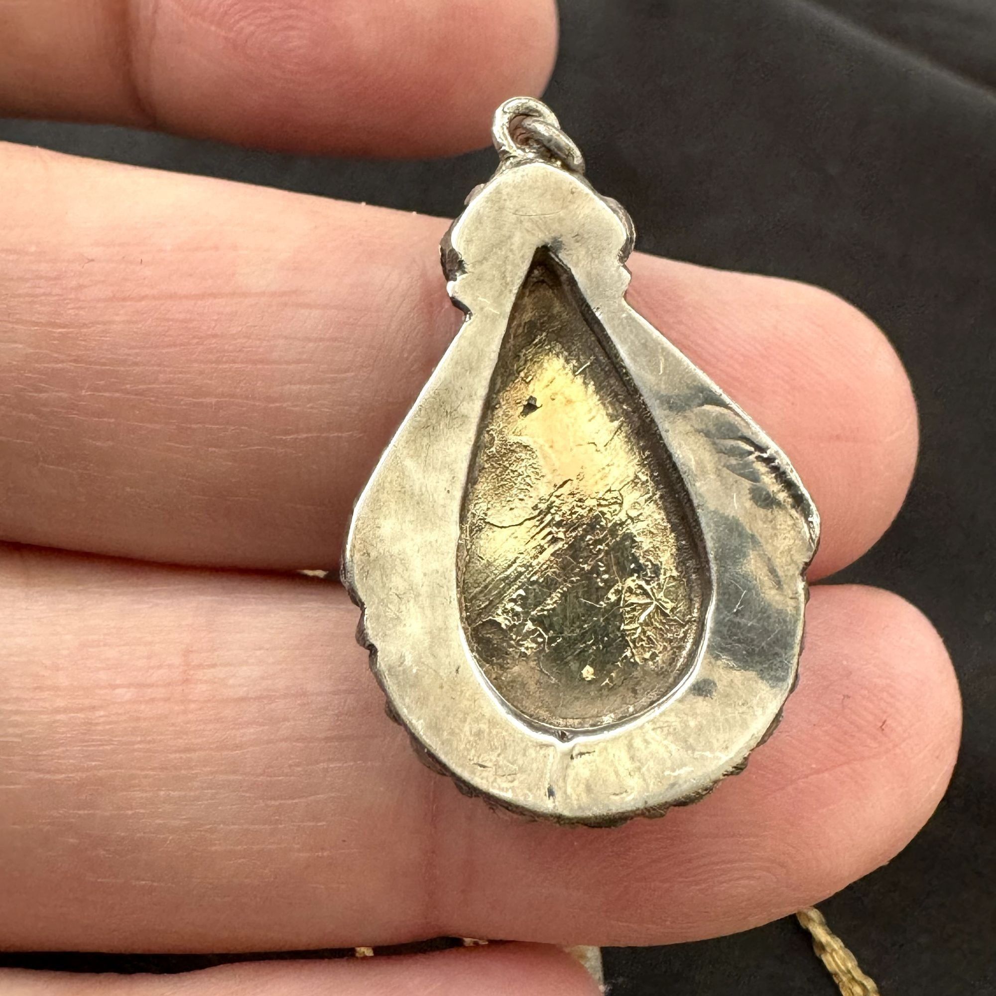 Vintage Antique Sterling Silver & Yellow Gold Rose Scroll Design Pen Size ONE SIZE - 6 Thumbnail