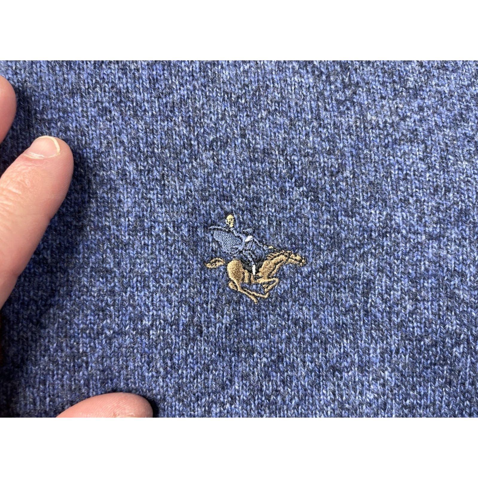 Vineyard Vines Vineyard Vines Sweater Men XL 1/4 Zip Wool Knit Pullover Zipper Mock Neck Long Sleeve Blue Solid Golf Everyday Comfort Size US XL / EU 56 / 4 - 4 Thumbnail