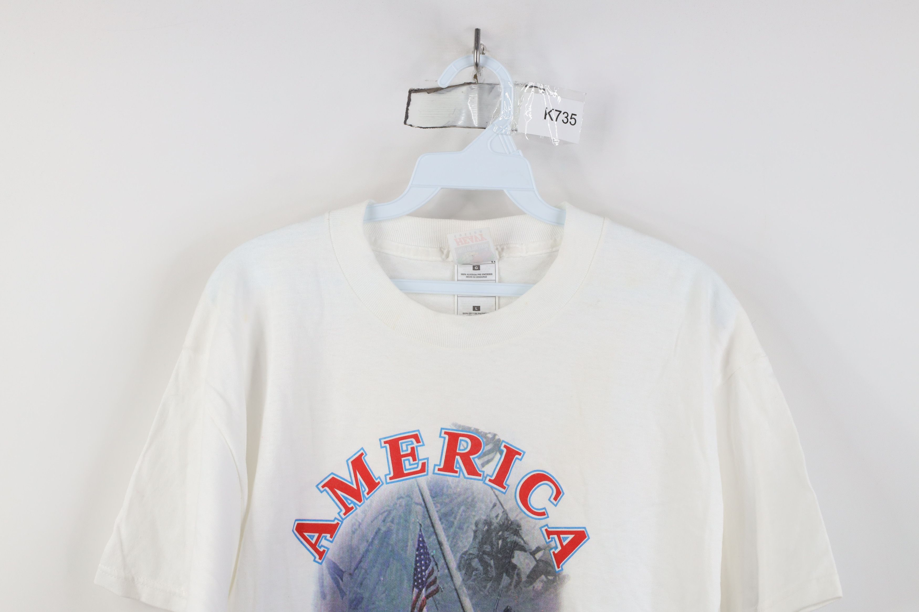 Vintage Vintage September 11 American Firefighters Brave T-Shirt Size US L / EU 52-54 / 3 - 2 Thumbnail
