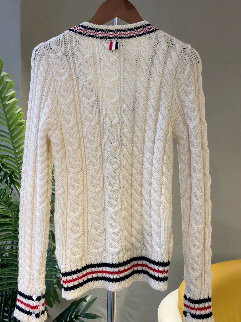 Thom Browne Thom Browne White sweater cardigan Size XS / US 0-2 / IT 36-38 - 4 Thumbnail