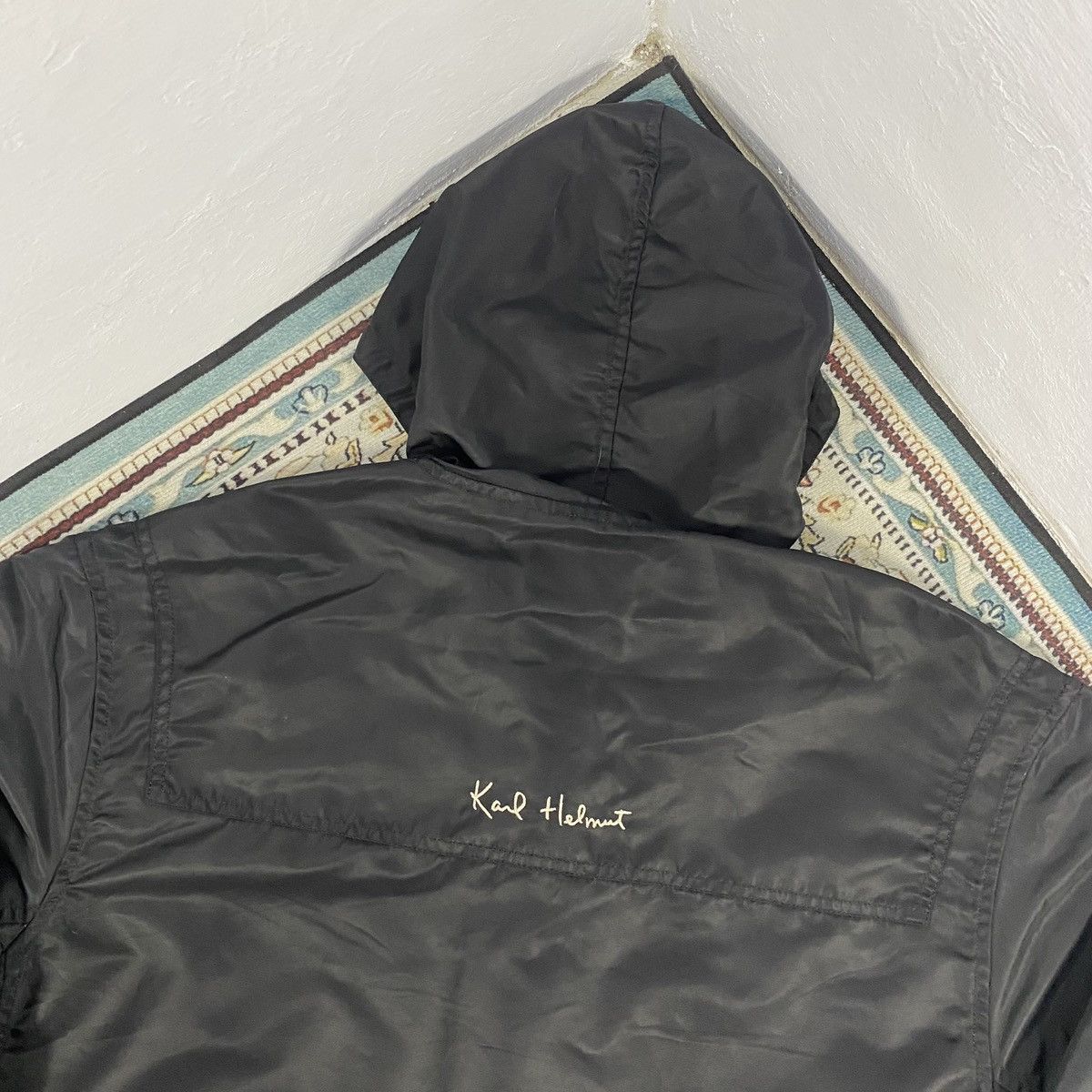 Japanese Brand × Karl Helmut × Pink House Karl Helmut Embroiderry Raincoat Parka Jacket Size US XL / EU 56 / 4 - 4 Thumbnail