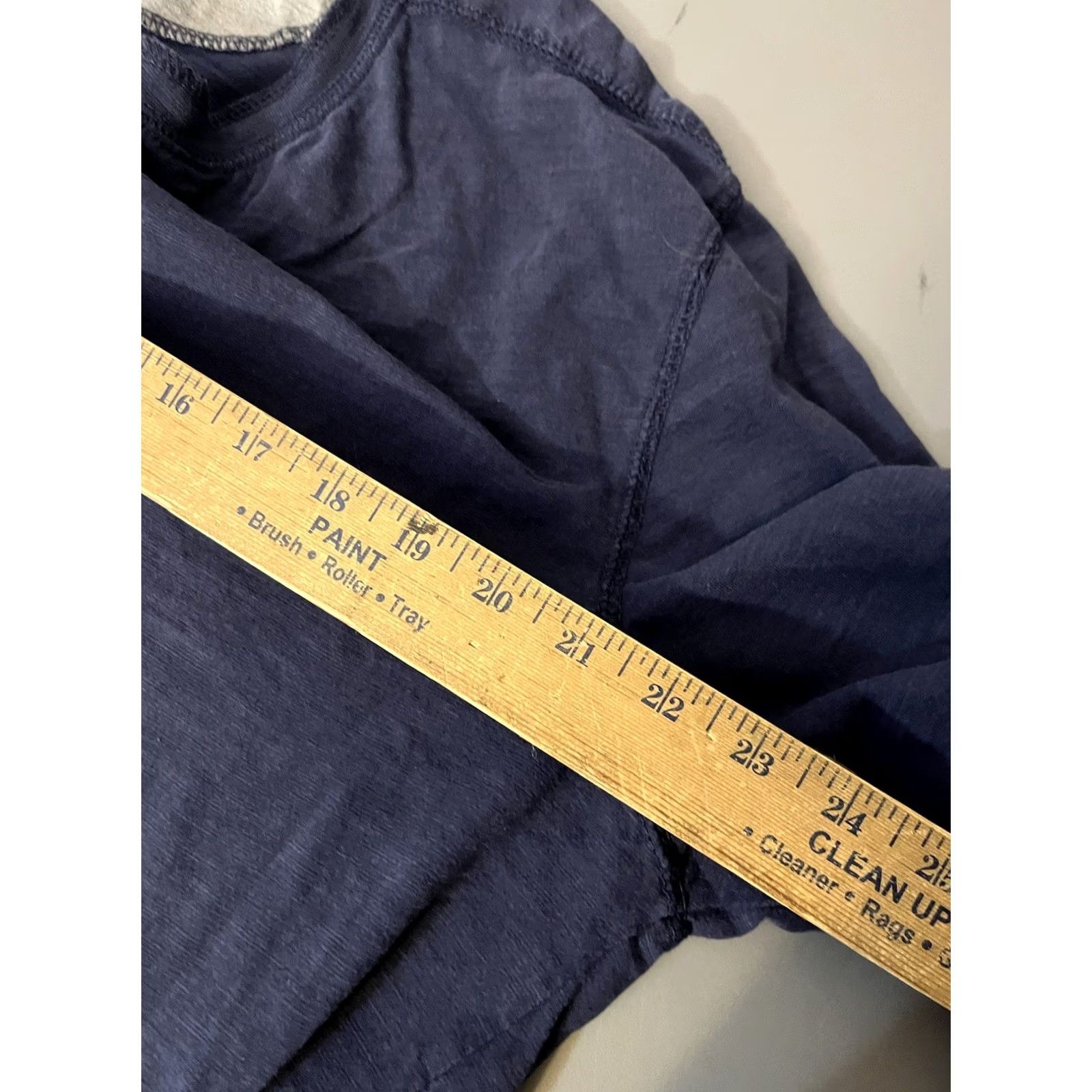 Lee Lee Henley Shirt Men's Size XL Navy Blue Solid Long Sleeve Size US XL / EU 56 / 4 - 5 Thumbnail