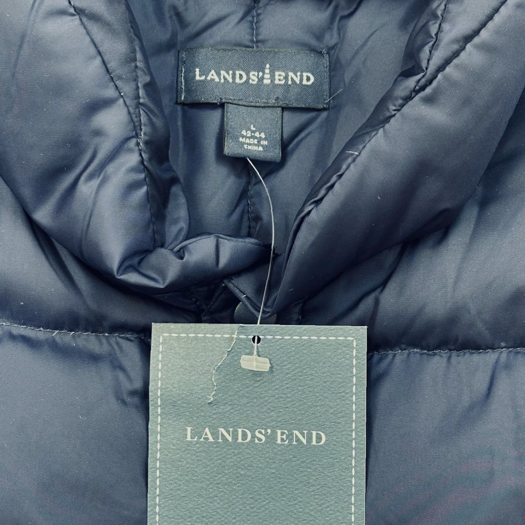 Vintage L.L.Bean Vest Mens Large Blue Goose Down Puffer Quilted Insulated Outdoor Hiking Vest Size US L / EU 52-54 / 3 - 4 Thumbnail