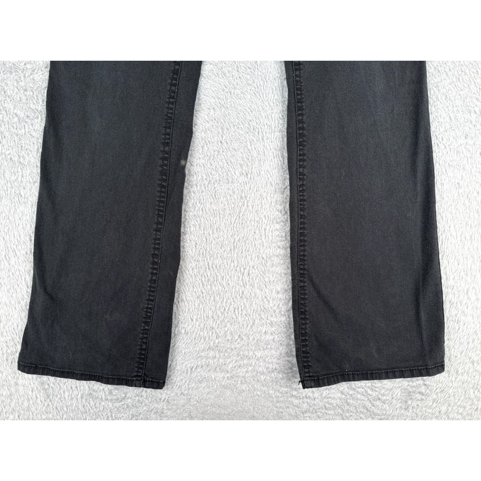 Faded Glory Faded Glory Jeans Womens 6 Black Denim Flared Mid Rise Cotton Blend 28x31 Size 28" / US 6 / IT 42 - 2 Thumbnail