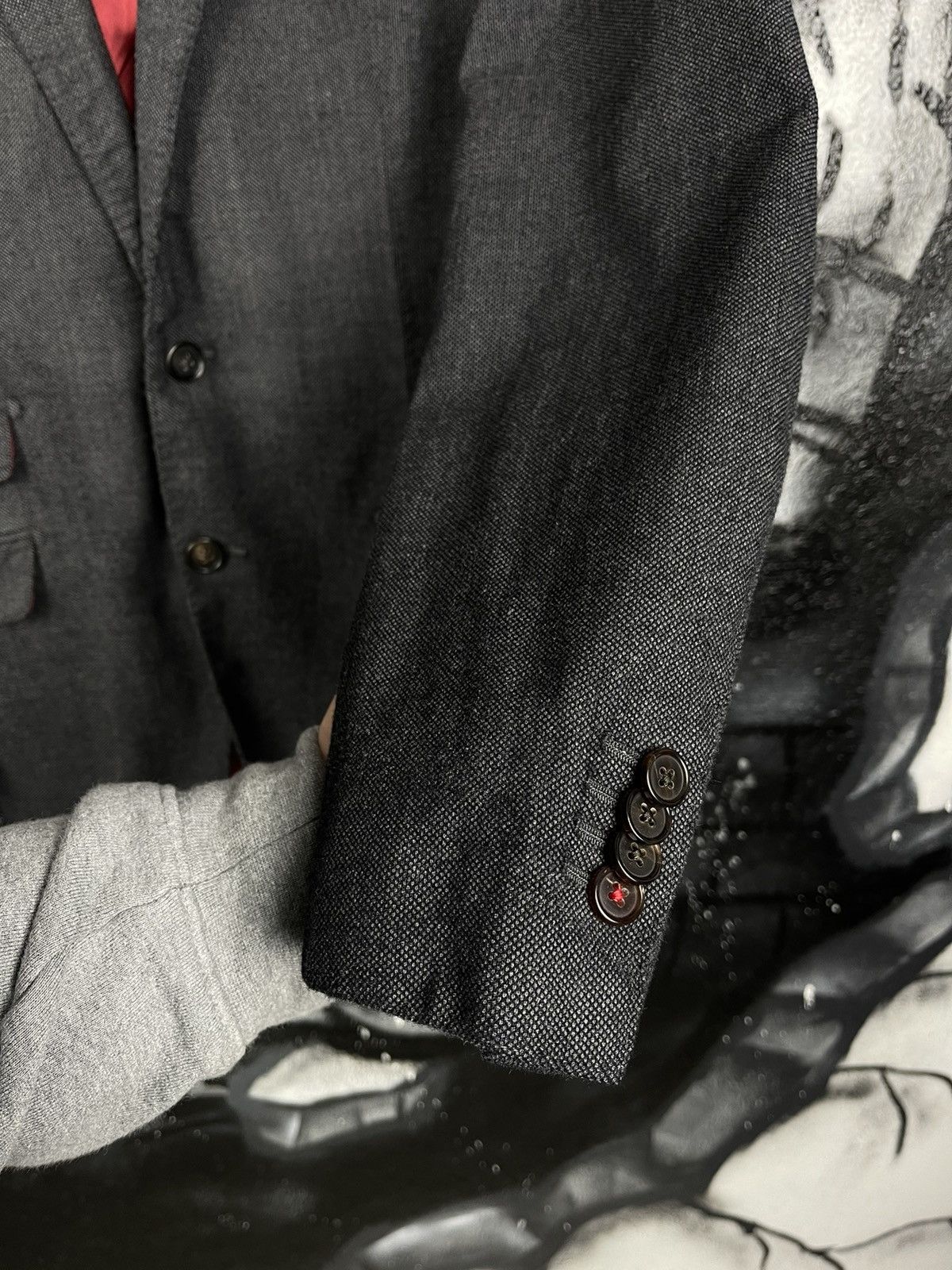 Suitsupply Suitsupply Sienna Dark Grey Wool Blazer Jacket Size 48 Size 48R - 6 Thumbnail