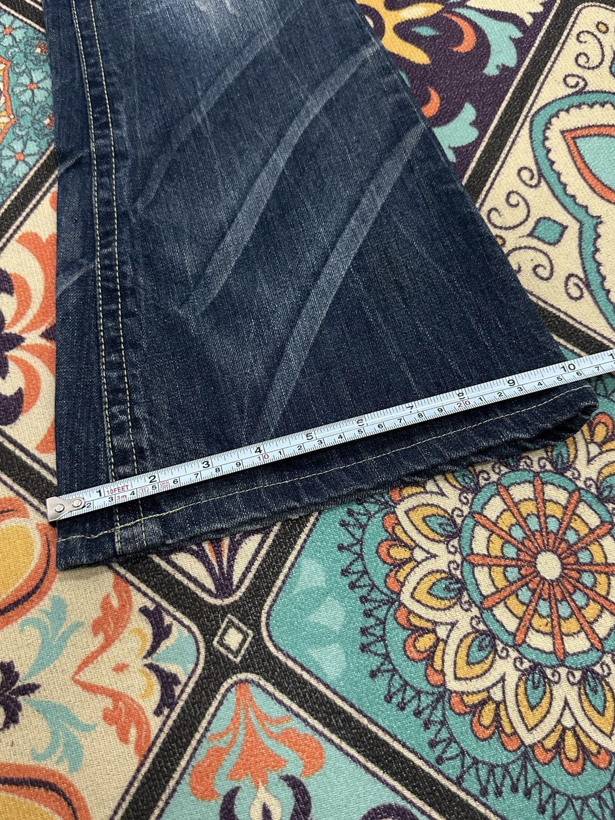 Other No Brand Japanese Claw Mark Style Flare Denim Size US 27 - 15 Thumbnail