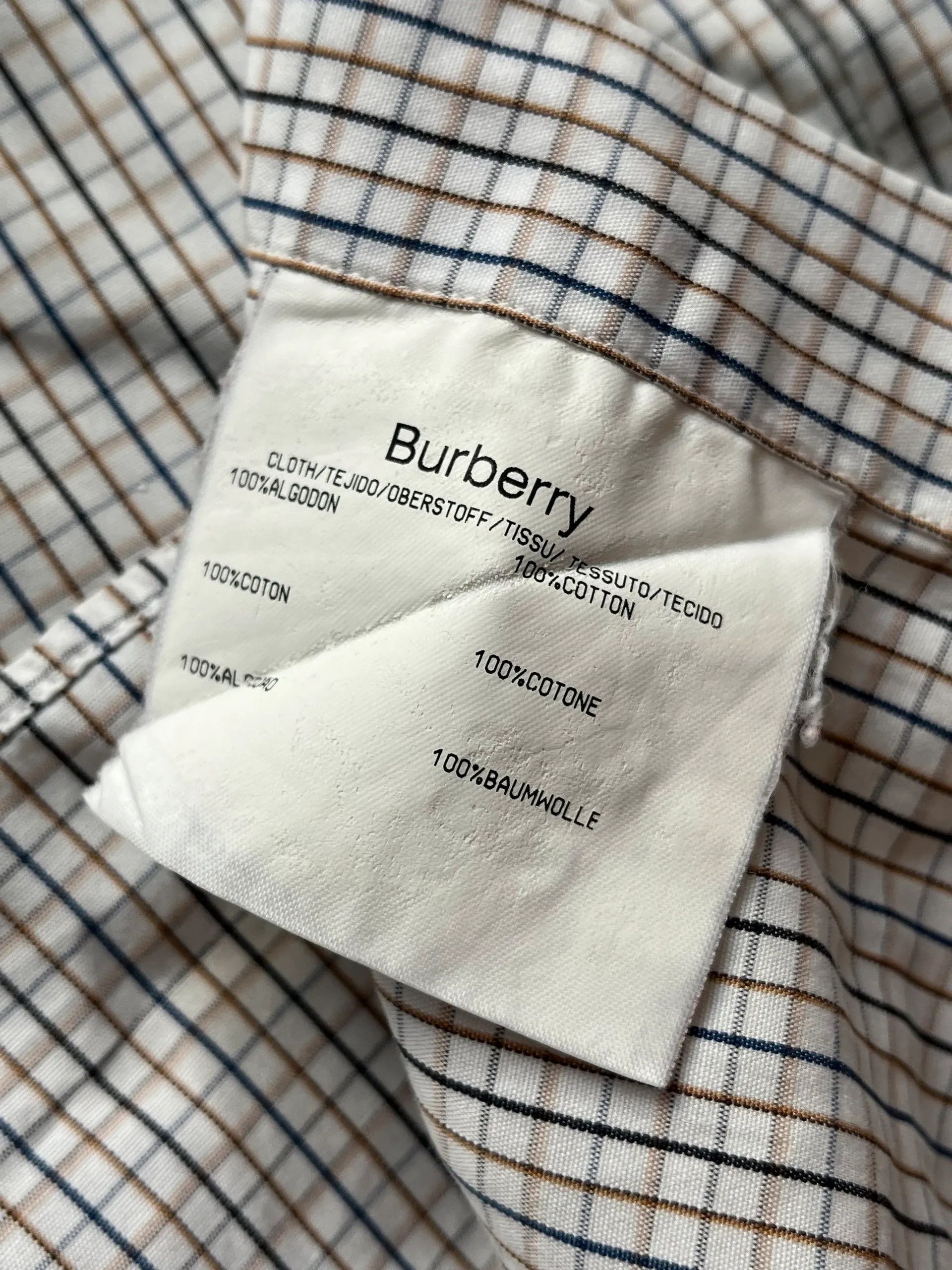 Burberry Burberry London Shirts Sz XL Plaid Cotton Size US XL / EU 56 / 4 - 11 Thumbnail