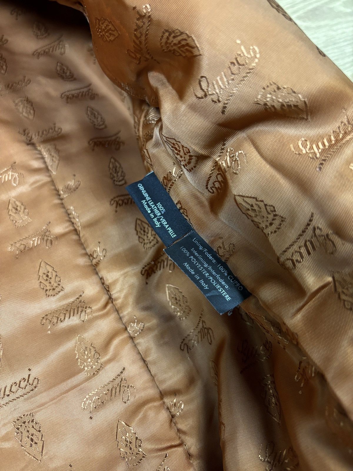 Gucci Gucci 2000s Leather Biker Jacket with GG Belt Size M / US 6-8 / IT 42-44 - 9 Thumbnail