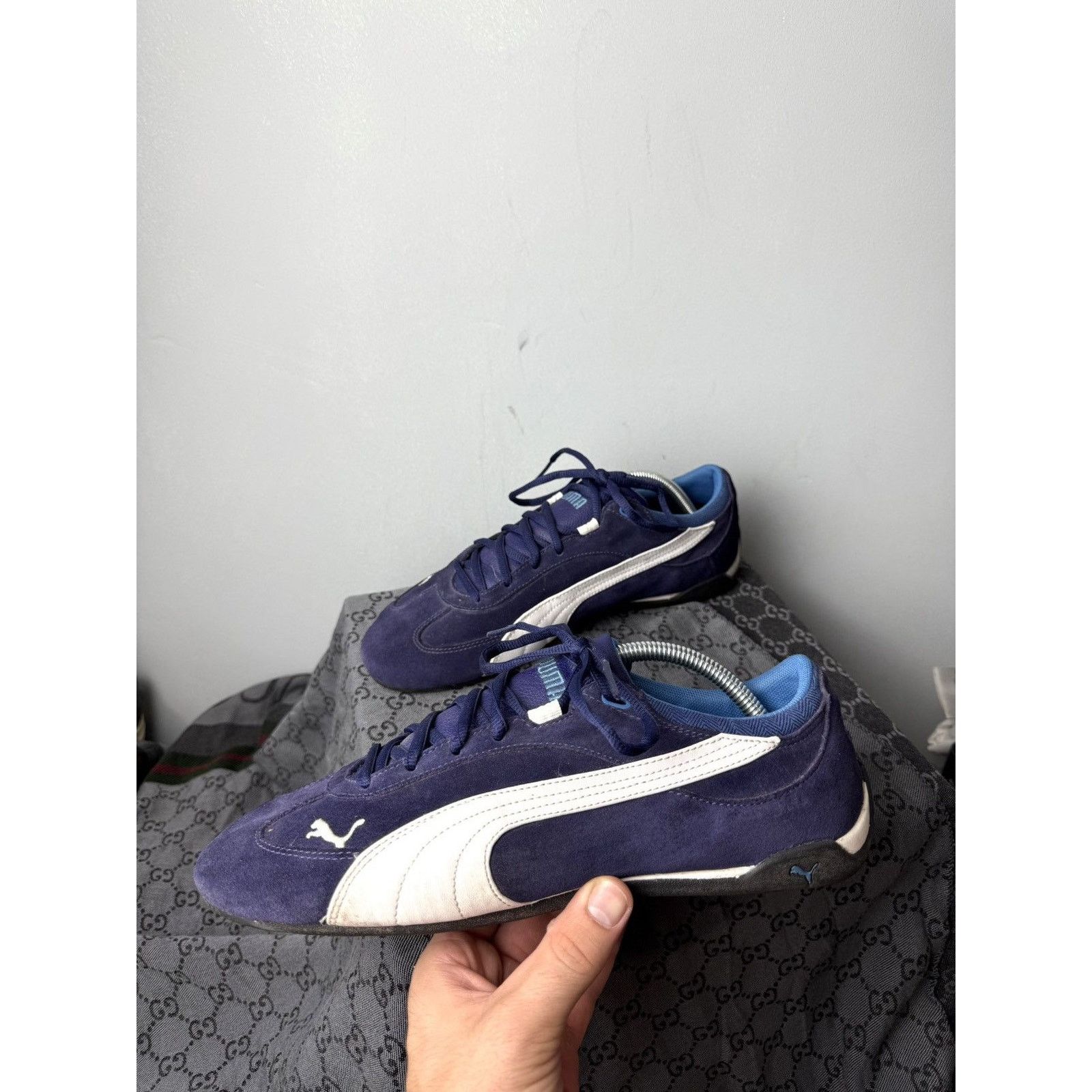 Puma Y2K Vintage Puma Speedcat Low Top Suede Trainers Sneakers Size US 10 / EU 43 - 4 Thumbnail