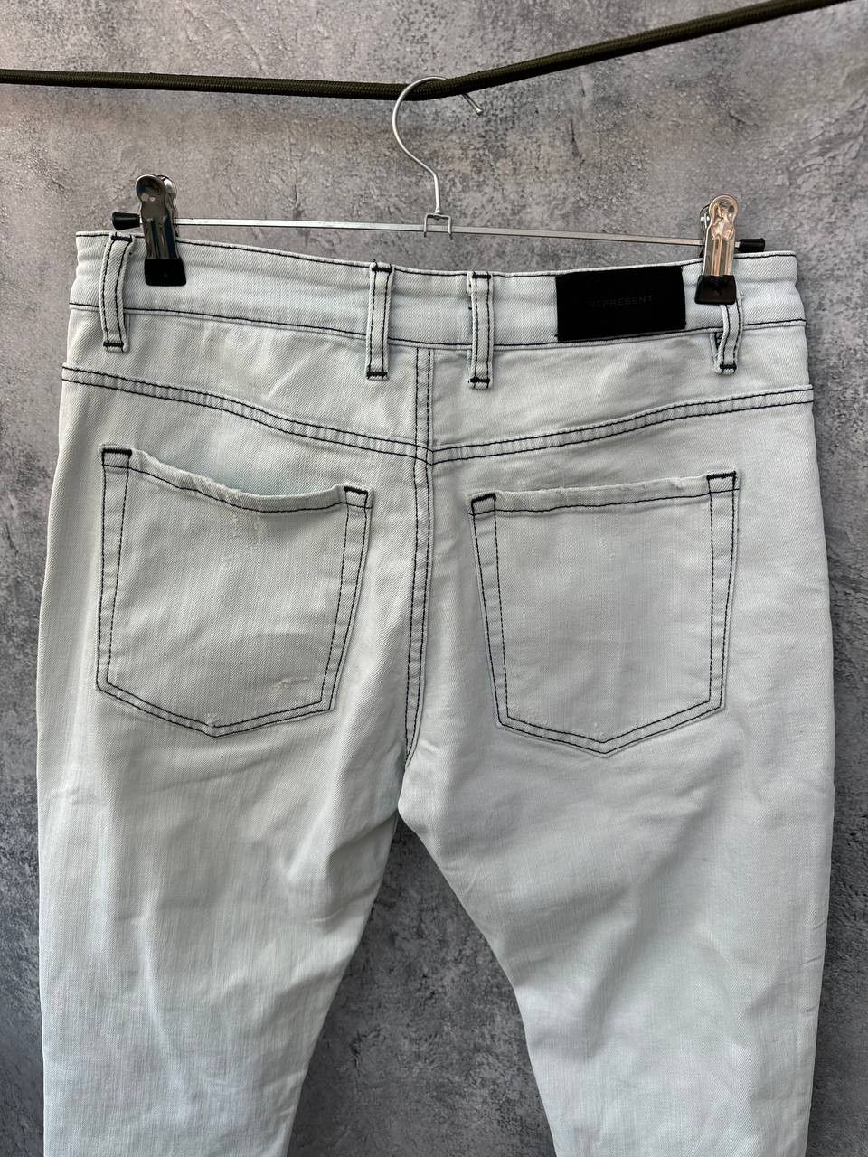 Other Represent Repaired Denim Ice Jeans Distressed Pants Italy Size 32" / US 10 / IT 46 - 9 Thumbnail