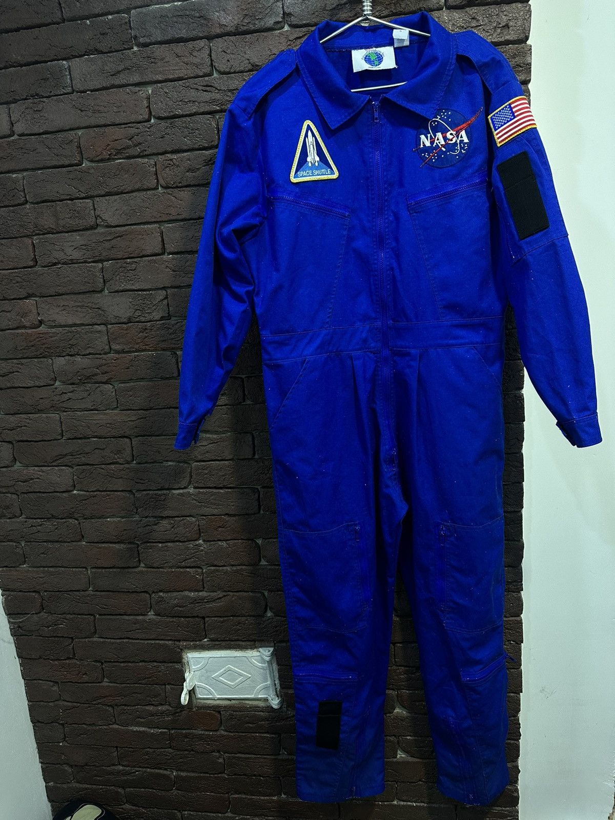 image of Made In USA x Nasa Vintage Nasa Overalls Space Shuttle 90's Future Products Inc in Blue (Size 36)