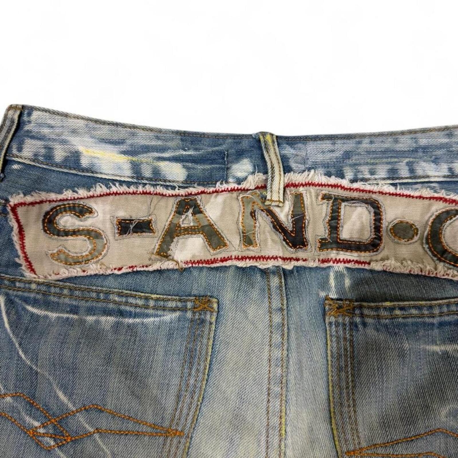Other Y2K Vintage S-AND-C unique light weight denim jeans Size 33" - 3 Thumbnail