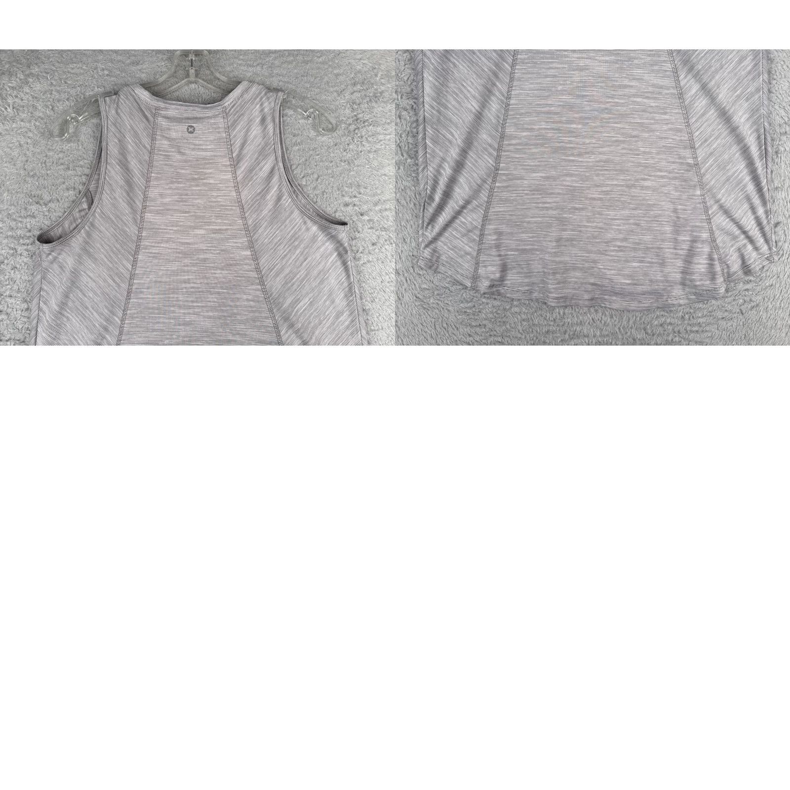 Reebok RBX Shirt Women Medium Gray Heather Tank Sleeveless Polyester Blend RBX Size M / US 6-8 / IT 42-44 - 9 Thumbnail