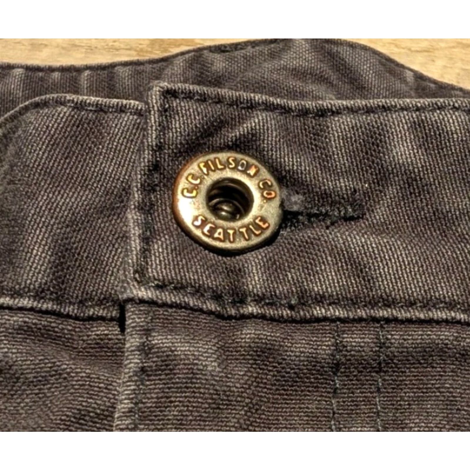 Filson CC Filson Women's Workwear Double Knee Pants Blue Canvas Size 16 Regular Straight Leg Size 38" / US 16 / IT 52 - 4 Thumbnail