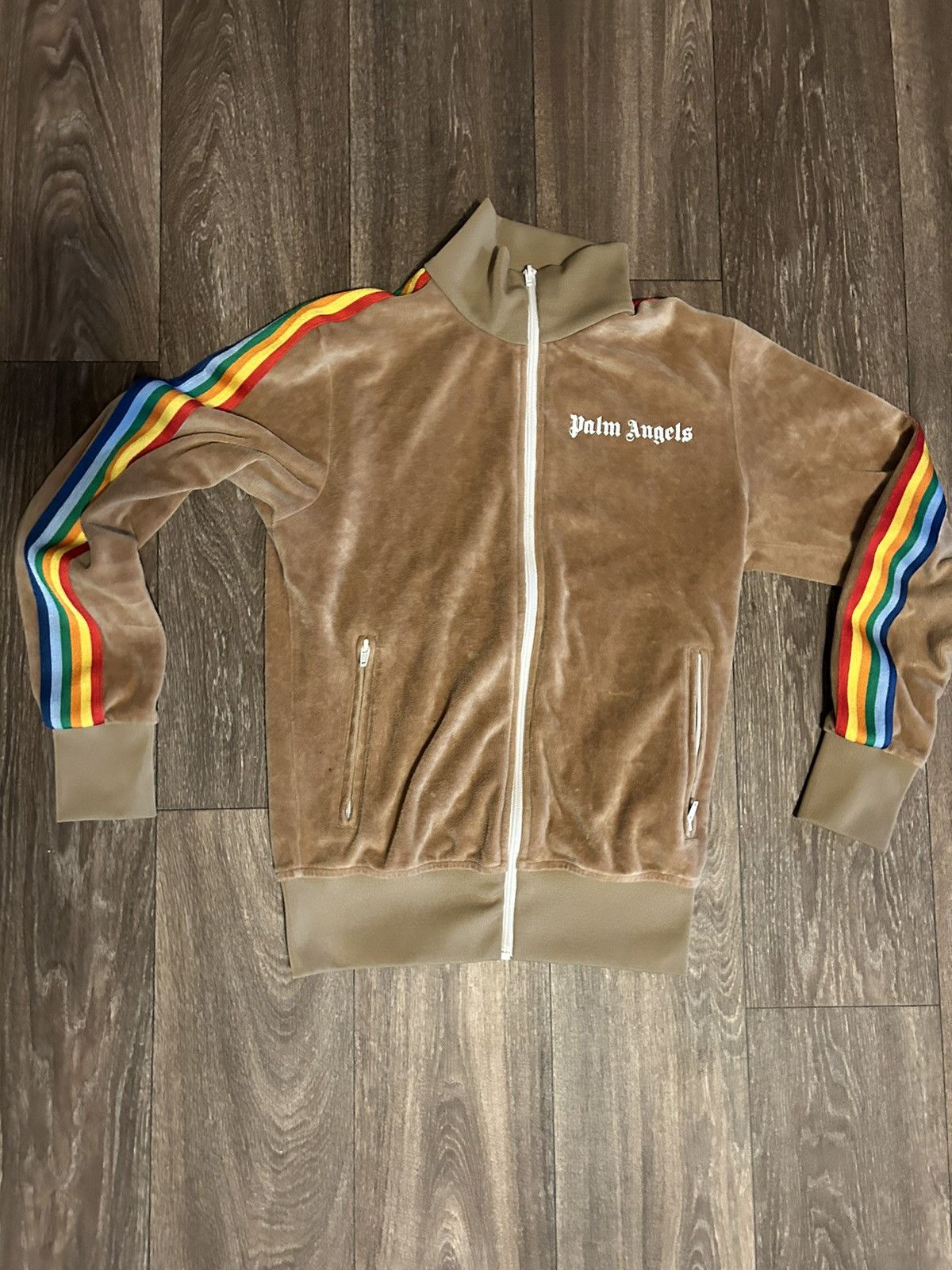 image of Palm Angels Jacket in Brown, Men's (Size XS)