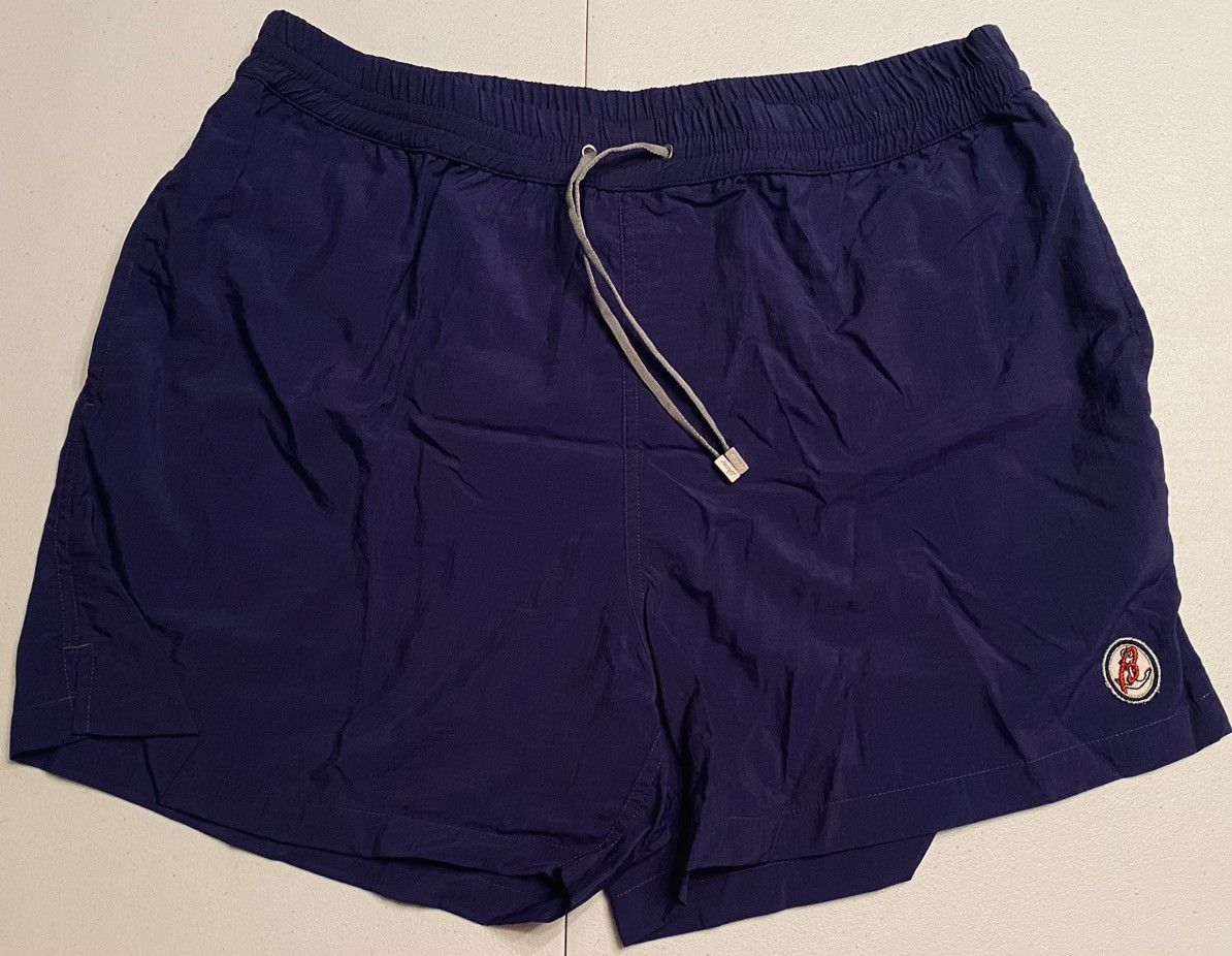 Brioni Brioni 🇮🇹 Sailing Blueberry Logo SeaMaster Resort Short NWT Size US 38 / EU 54 - 7 Thumbnail