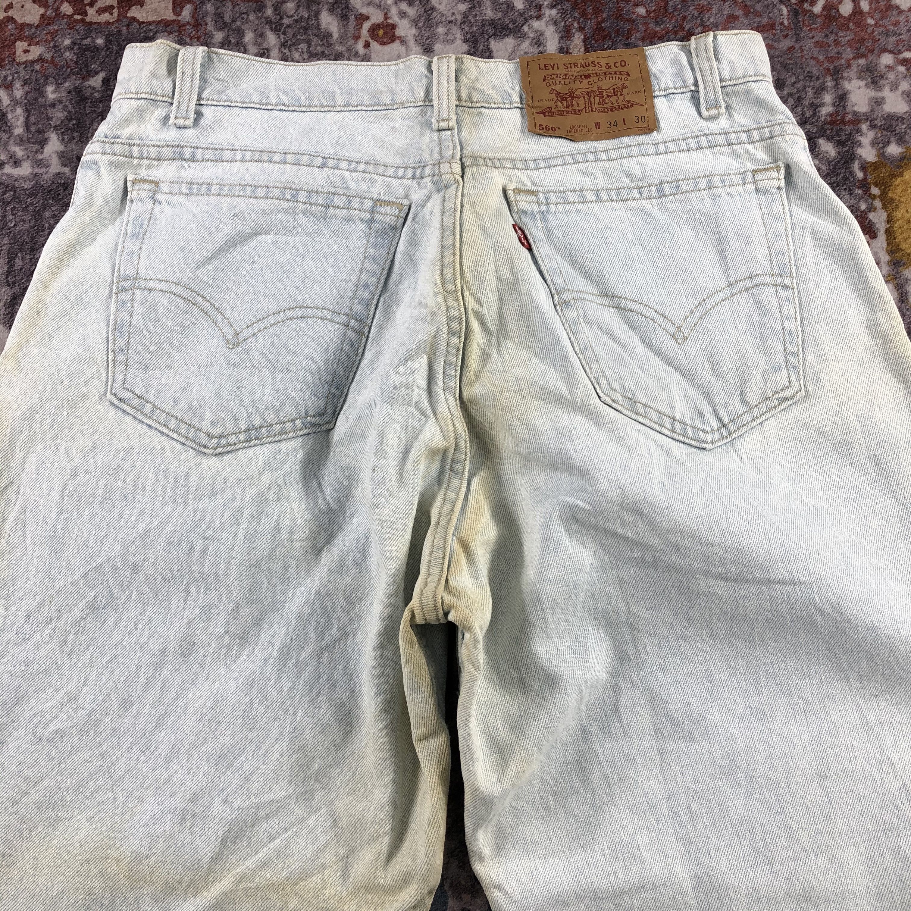 Levi's × Vintage 90s Vintage Light Wash Levis 560 Jeans-JM3097 Size US 33 - 4 Thumbnail