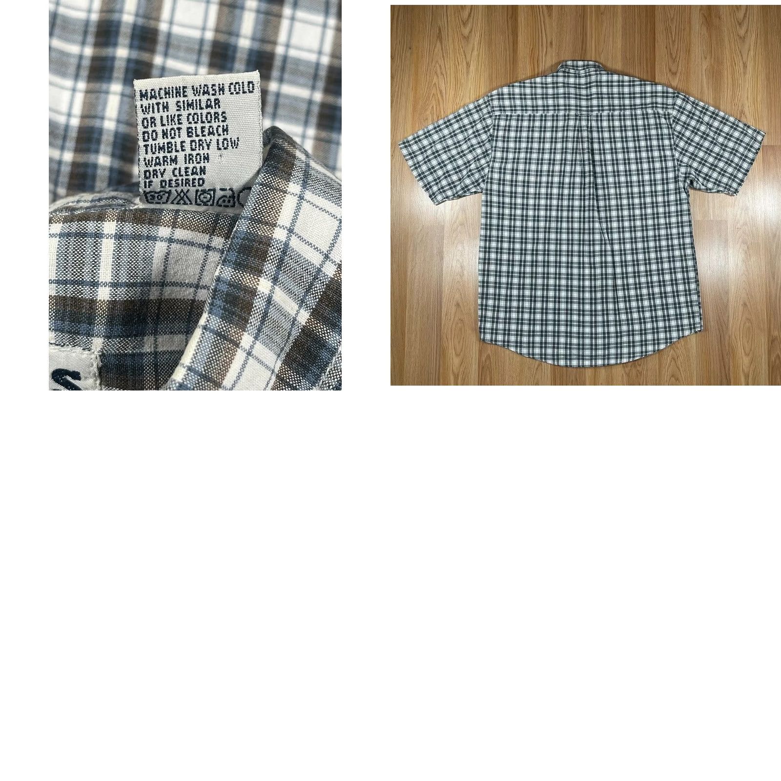 Vintage Cactus Clothing Shirt Men's Casual Button Down Short Sleeve Plaid Check Collared Button-Front L Size US L / EU 52-54 / 3 - 8 Thumbnail