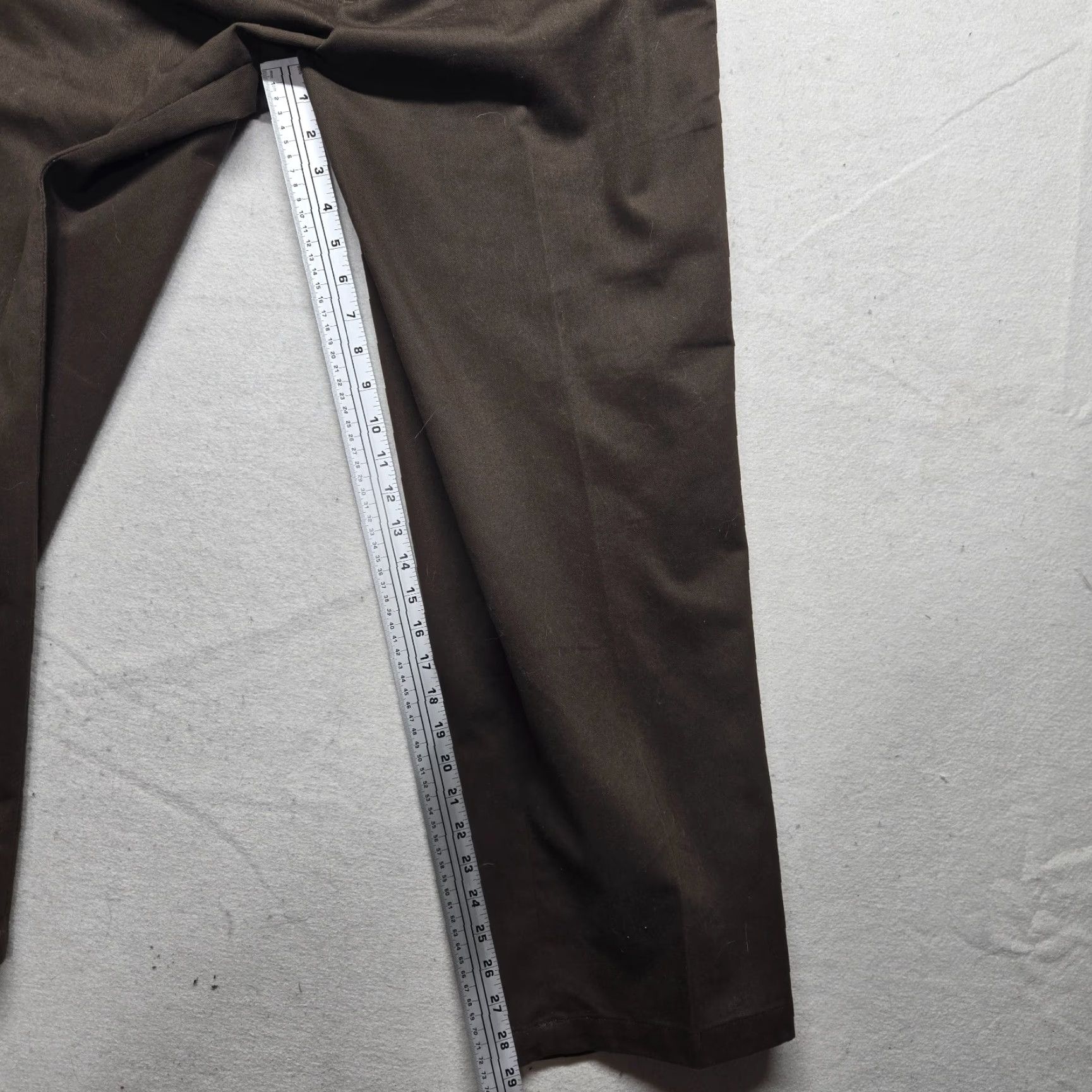 Vintage Saddlebred Pants BROWN Khakis Flat Front Chinos Adult Men's Size 38 x 30 Brown Chino Pants Mens Regular 38x30 Vintage? No Size US 38 / EU 54 - 6 Thumbnail