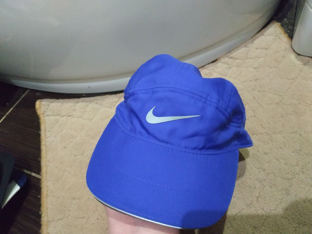 Nike Nike Tailwind Dri-FIT Running Cap Blue 5-Panel Hat Size ONE SIZE - 1 Thumbnail